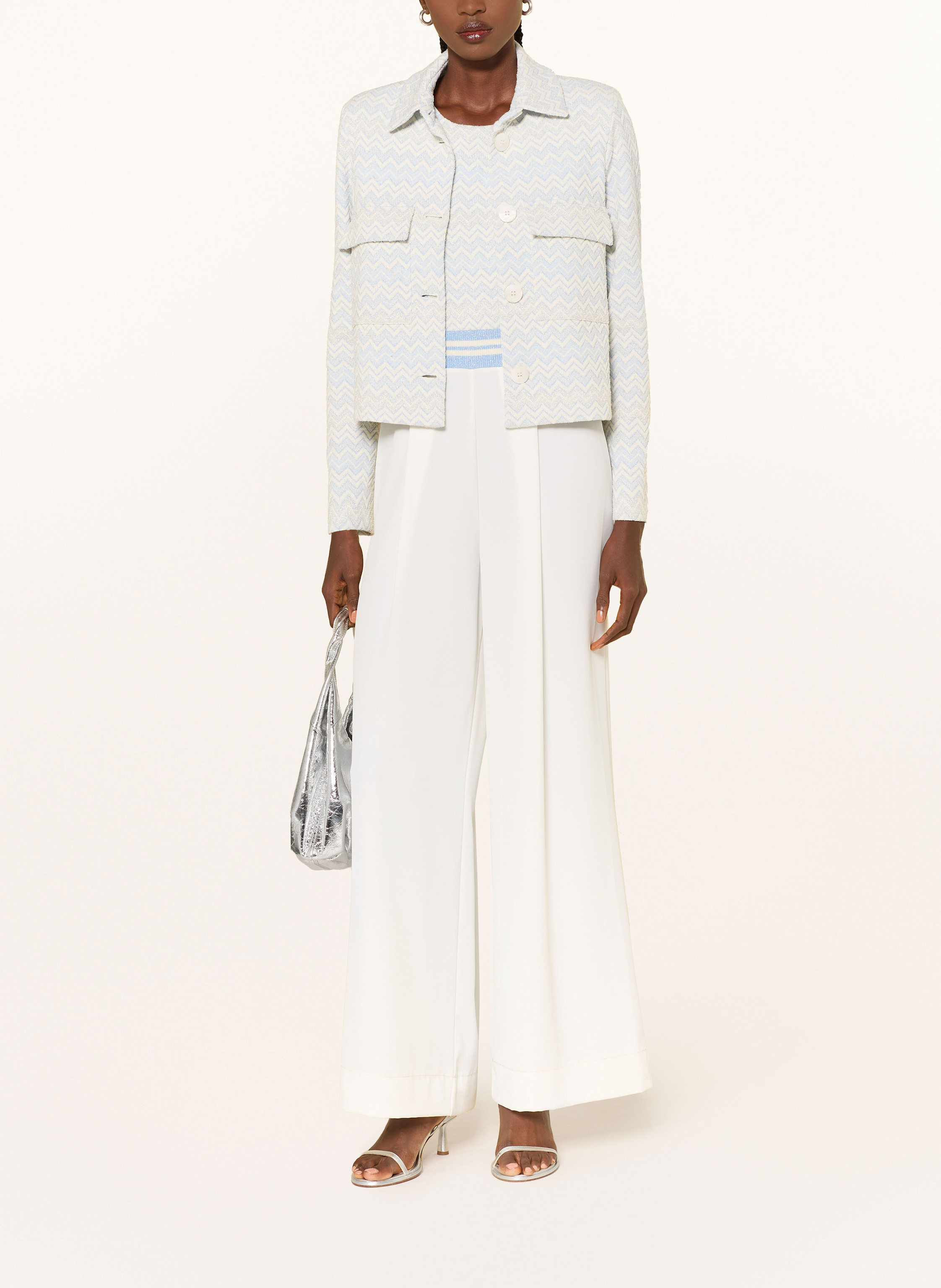 Thumbnail - Sem Per Lei Jumpsuit Im Materialmix blau