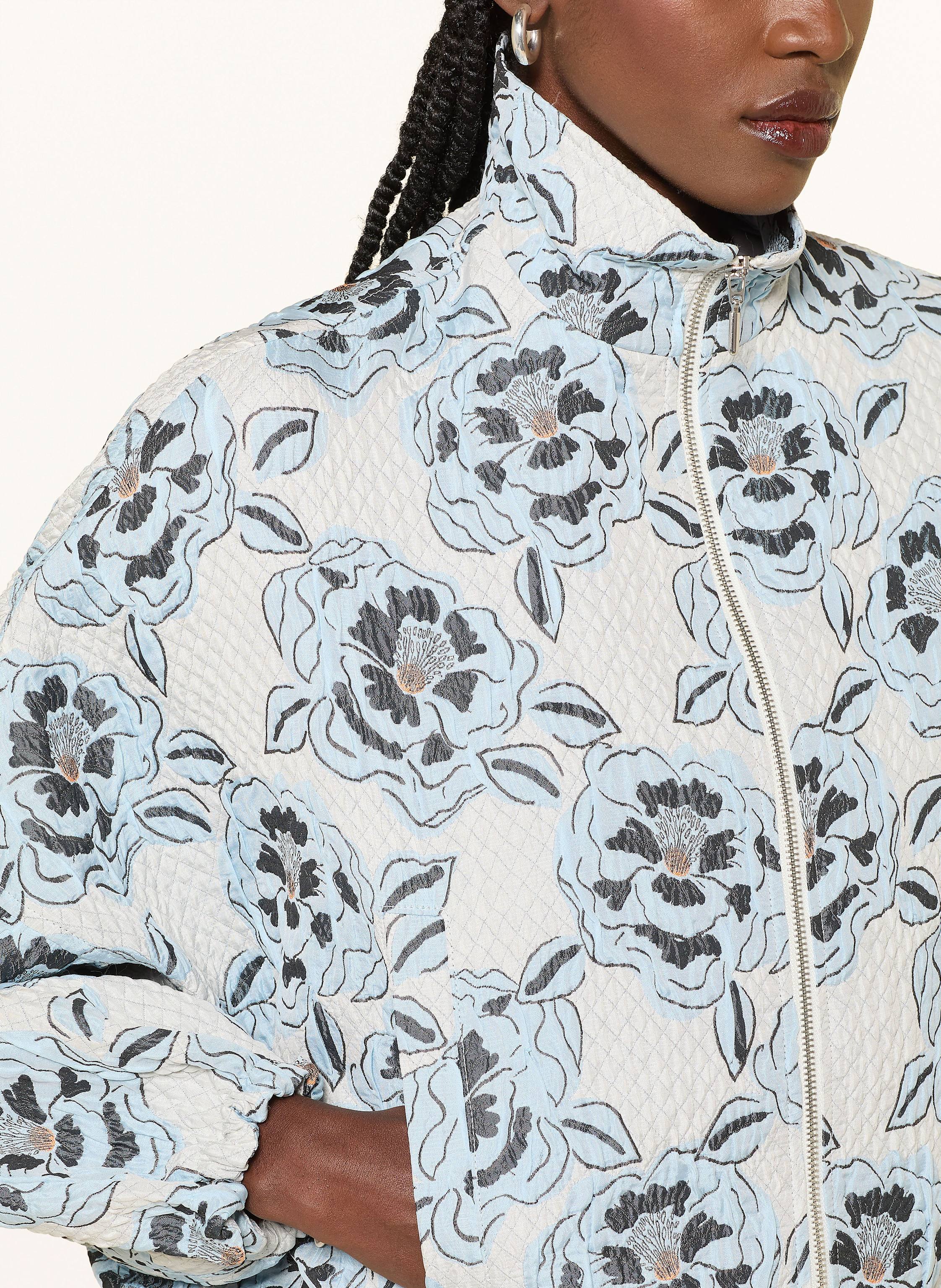 Thumbnail - Sem Per Lei Jacquard-Blouson blau