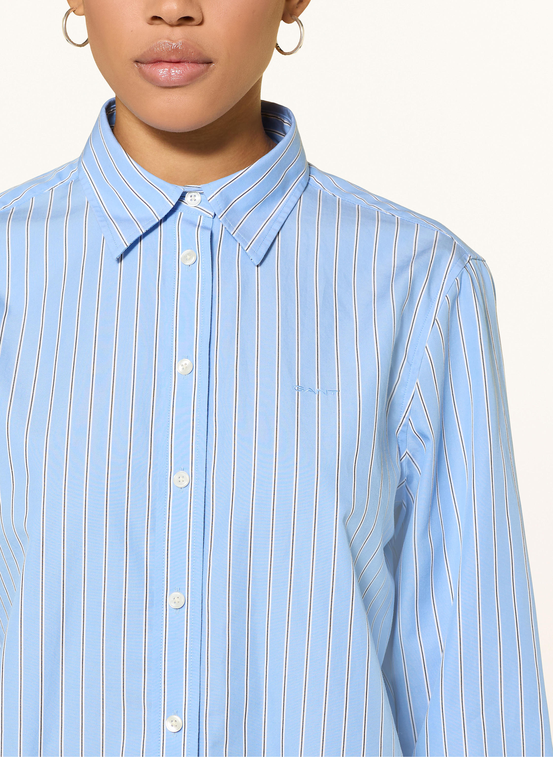 Thumbnail - Gant Hemdbluse blau