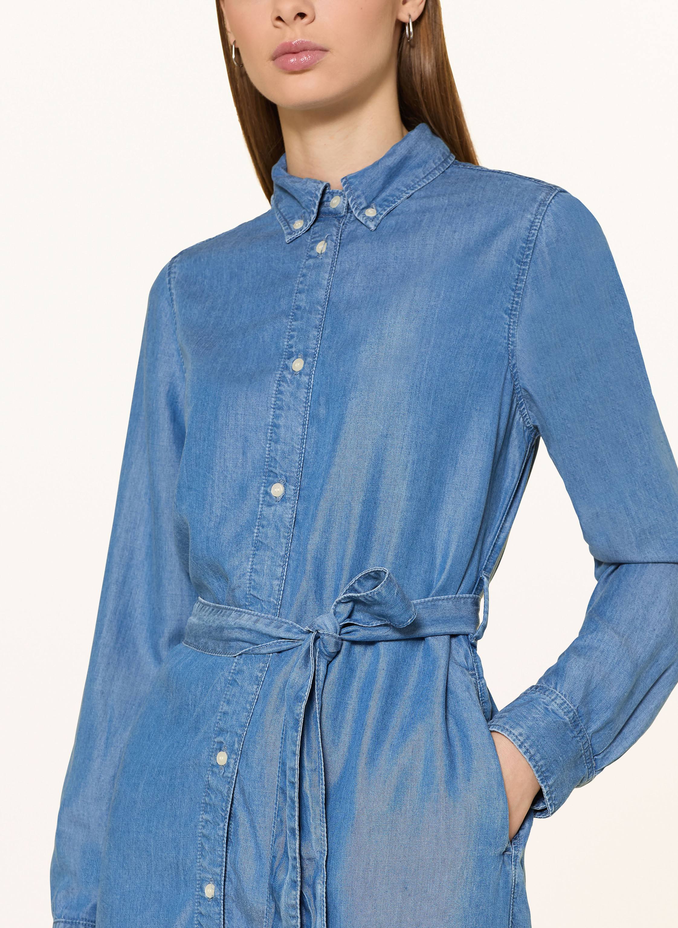 Thumbnail - Gant Hemdblusenkleid In Jeansoptik blau