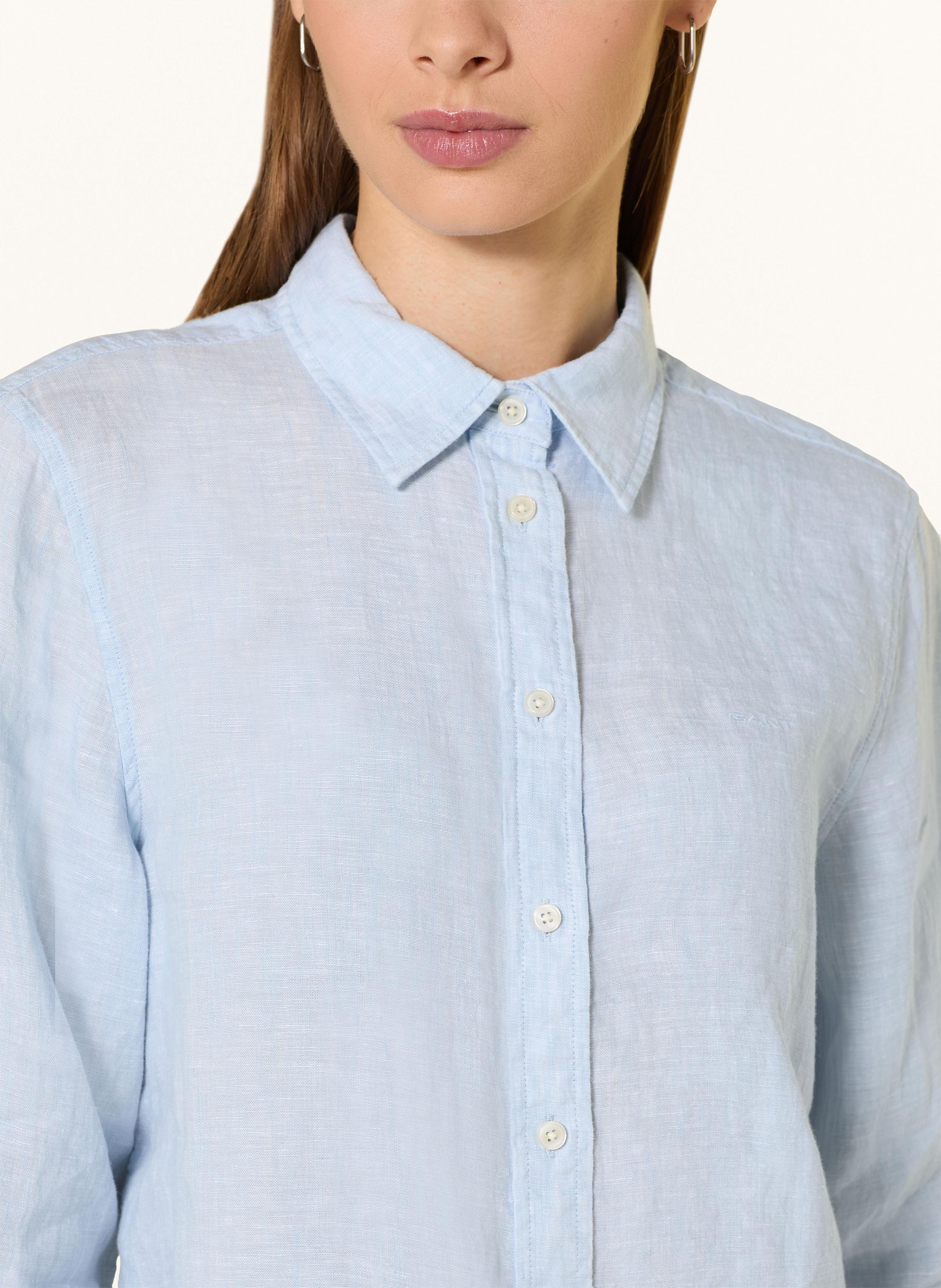 Thumbnail - Gant Hemdbluse Aus Leinen blau