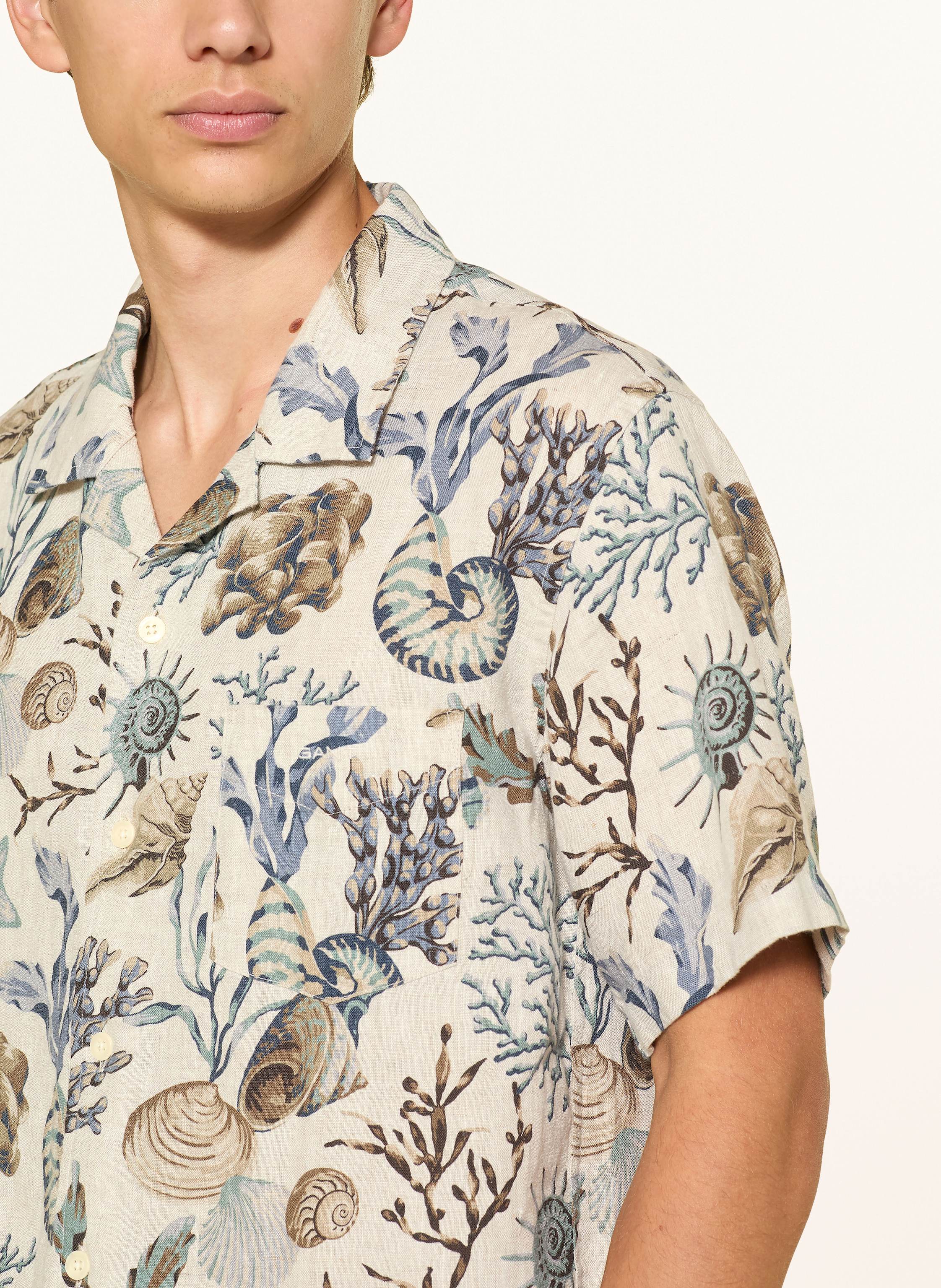 Thumbnail - Gant Resorthemd Regular Fit Aus Leinen beige