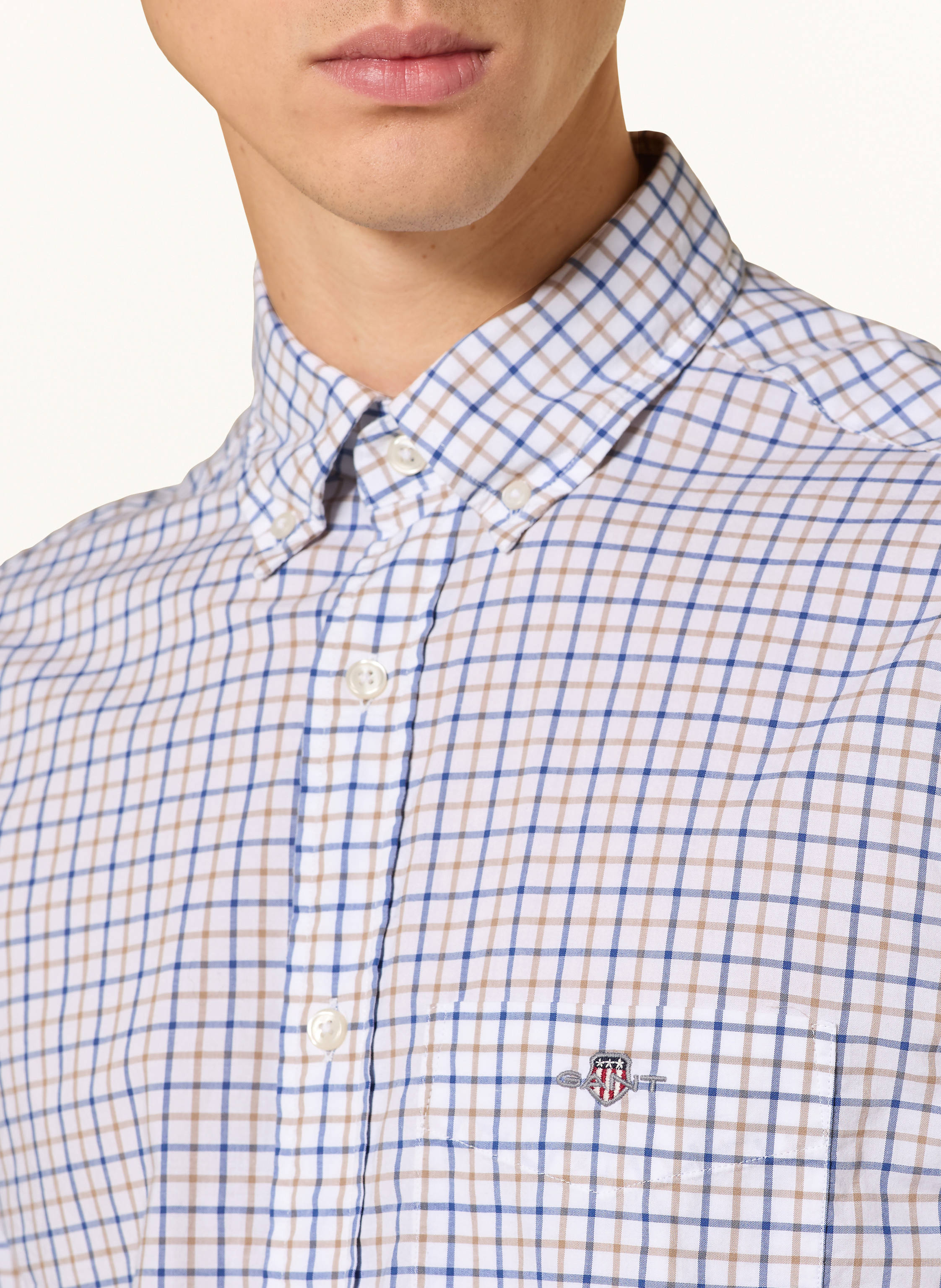 Thumbnail - Gant Hemd Regular Fit grau