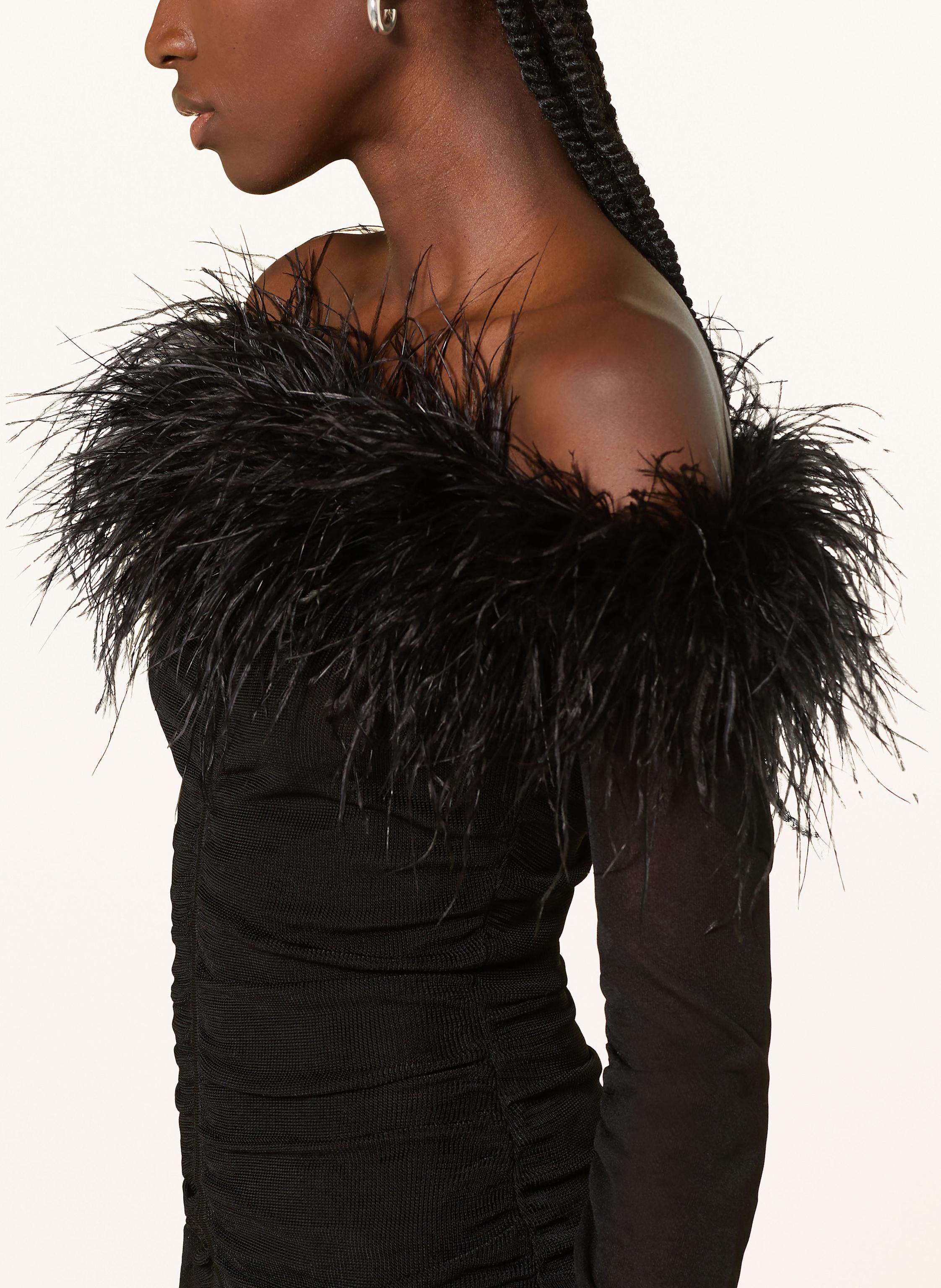 Thumbnail - Self-Portrait Off-Shoulder-Longsleeve schwarz