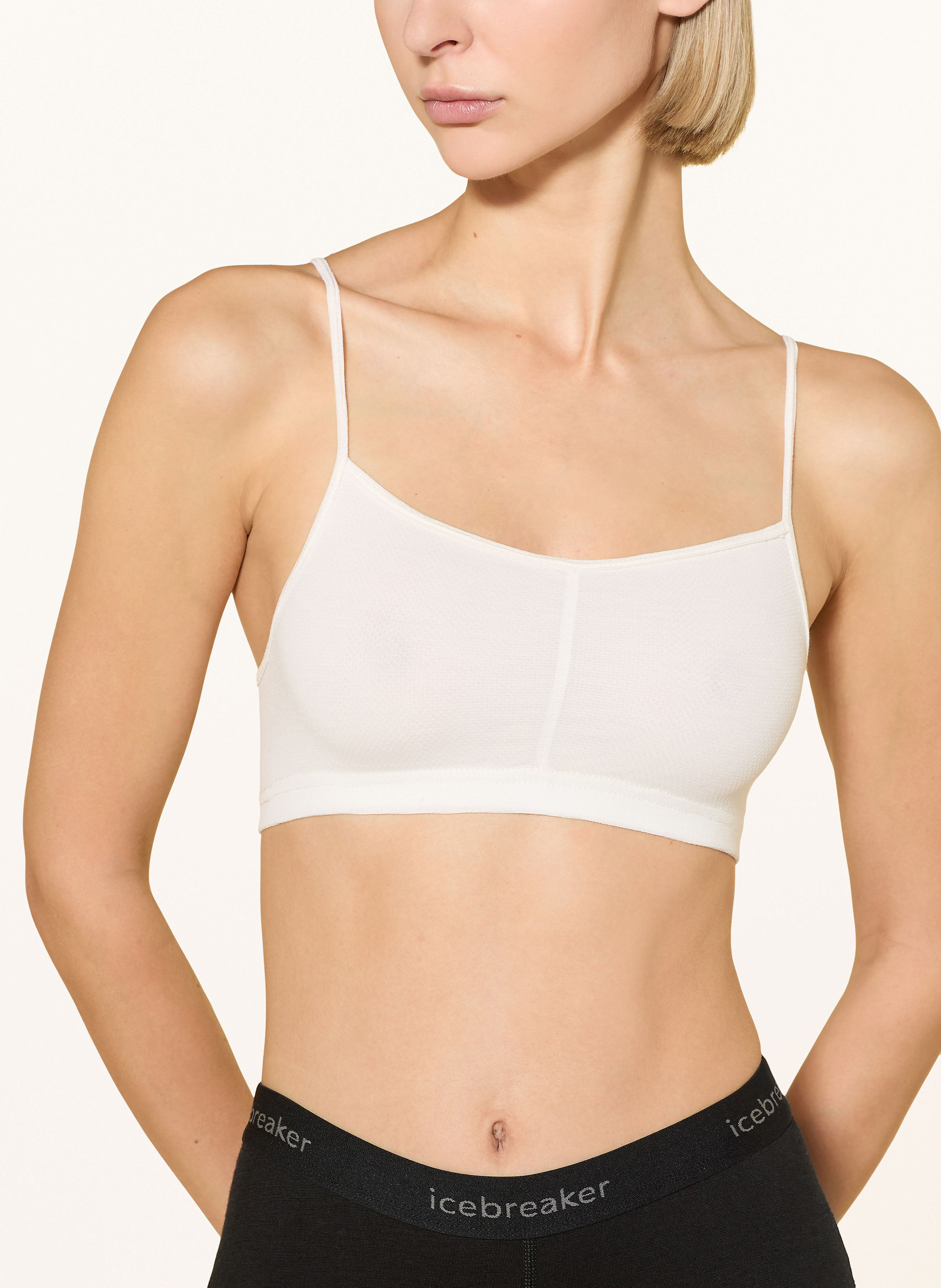 Thumbnail - Super.Natural Sport-Bh Air Mit Merinowolle weiss