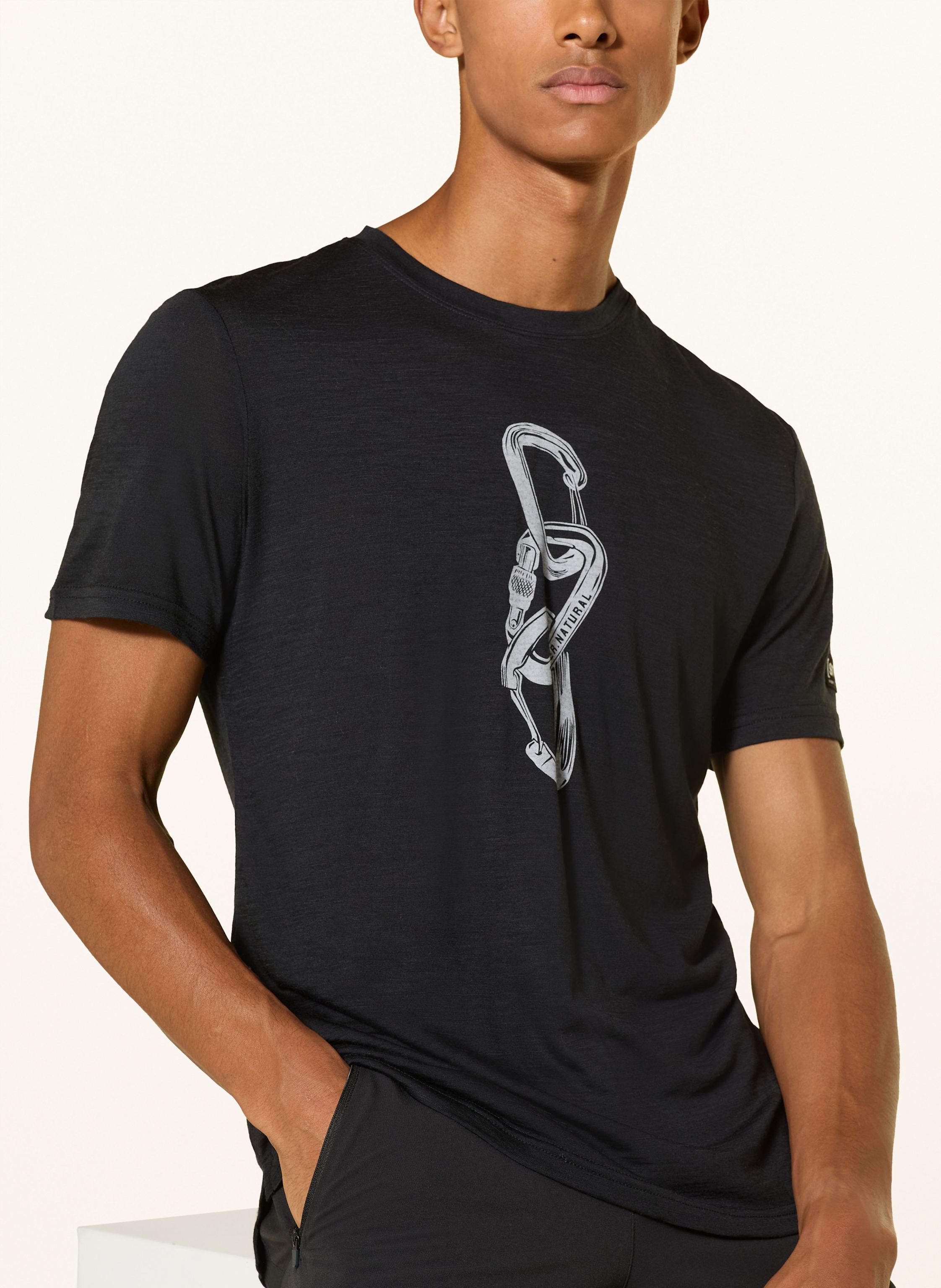 Thumbnail - Super.Natural T-Shirt Carabineri Mit Merinowolle schwarz