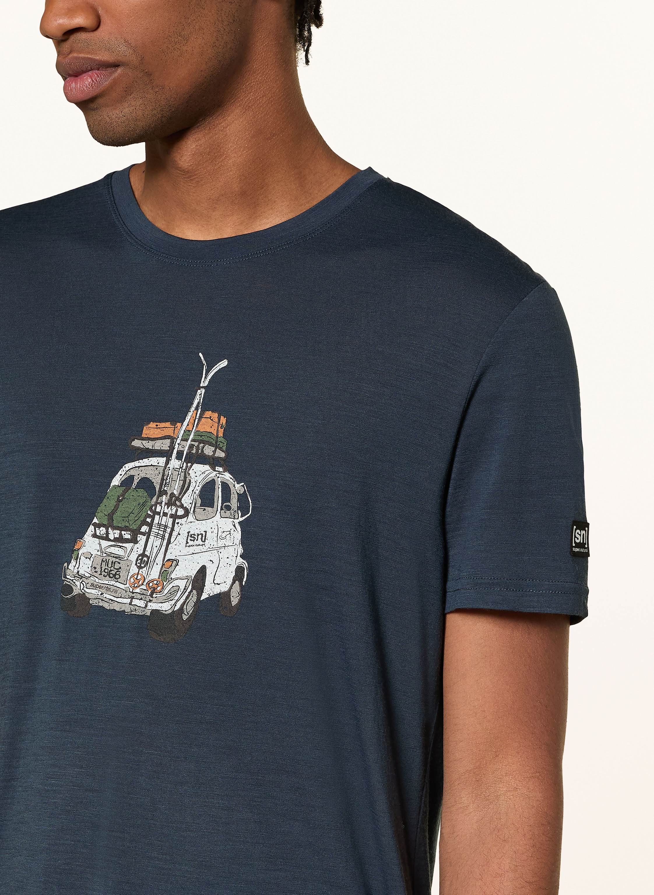 Thumbnail - Super.Natural T-Shirt Carski Mit Merinowolle blau