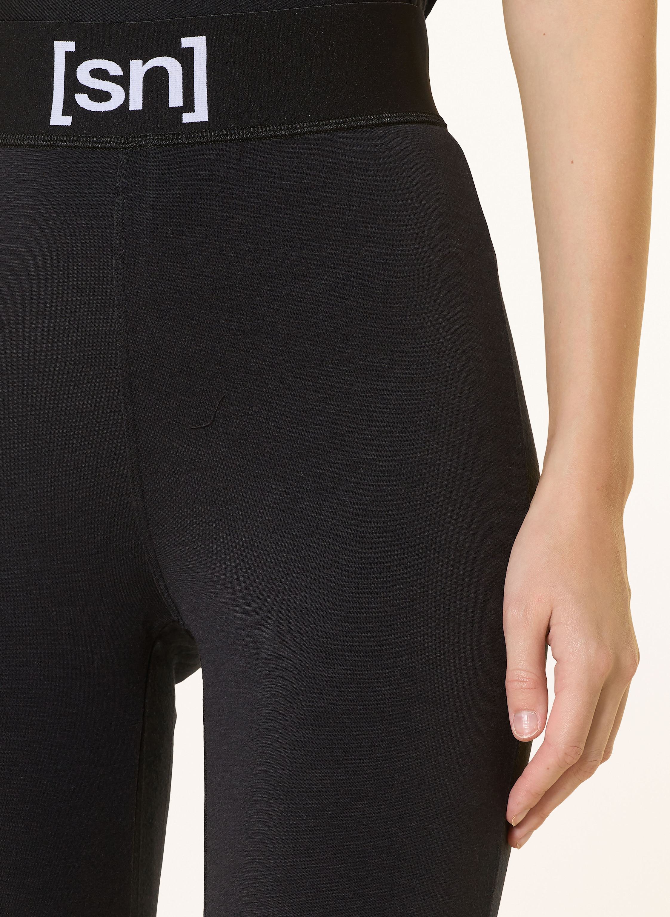 Thumbnail - Super.Natural Lange Unterhose Base+ B Hot schwarz