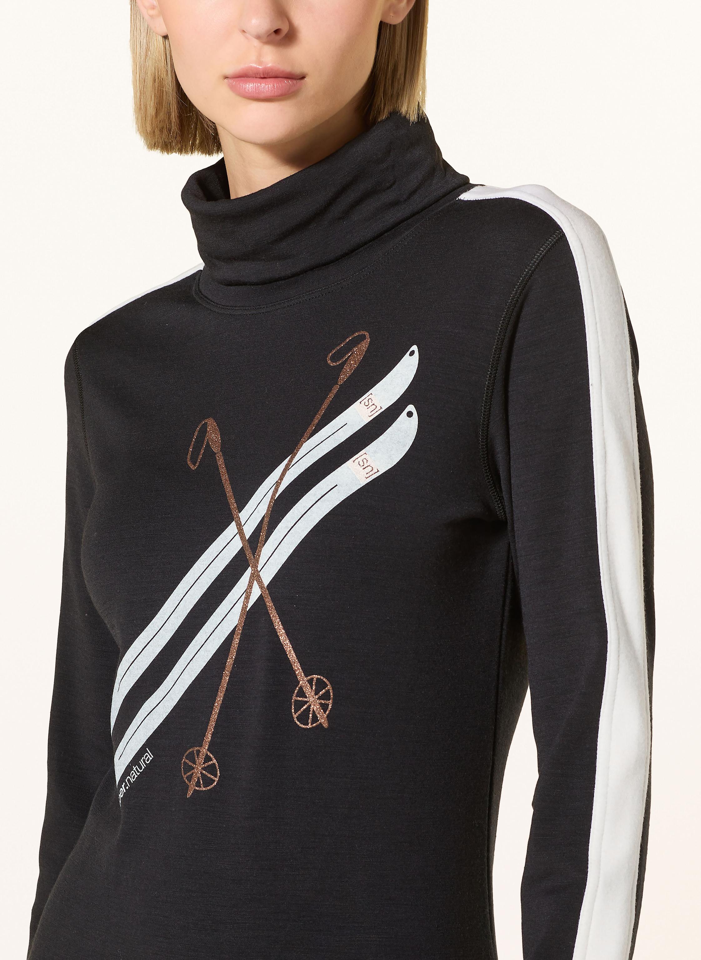 Thumbnail - Super.Natural Pullover Kryssede Ski Roll Neck schwarz