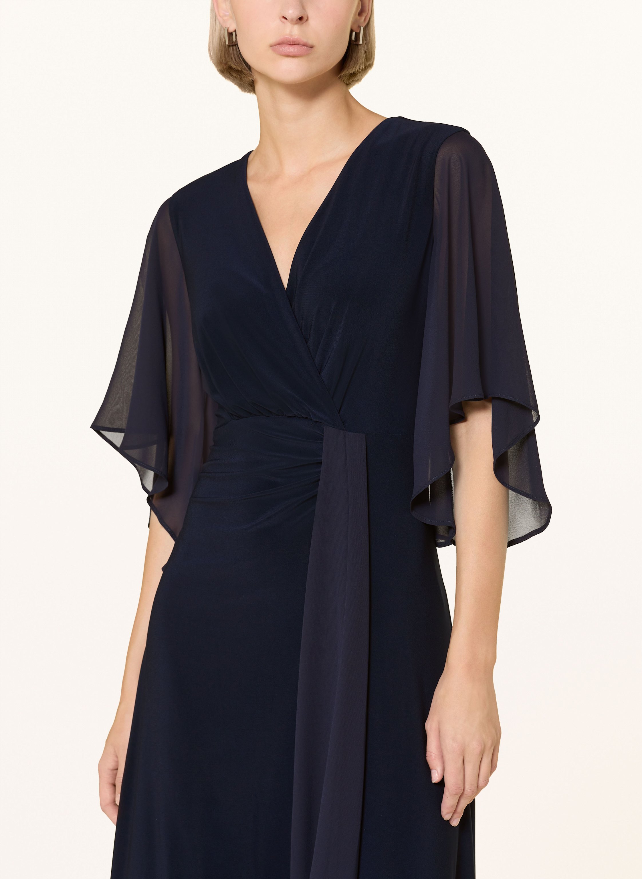 Thumbnail - Joseph Ribkoff Signature Kleid In Wickeloptik blau