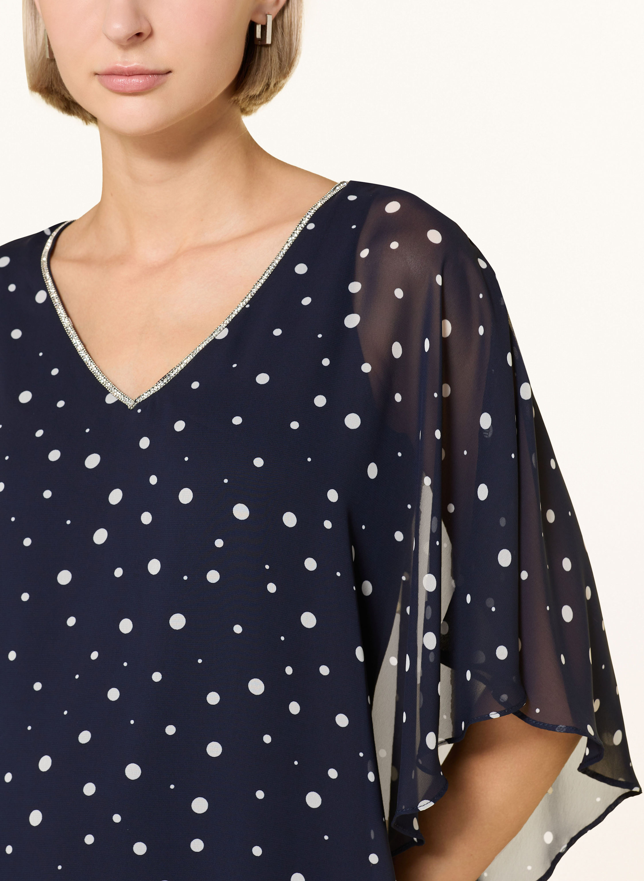 Thumbnail - Joseph Ribkoff Signature Blusentop Mit Schmucksteinen blau