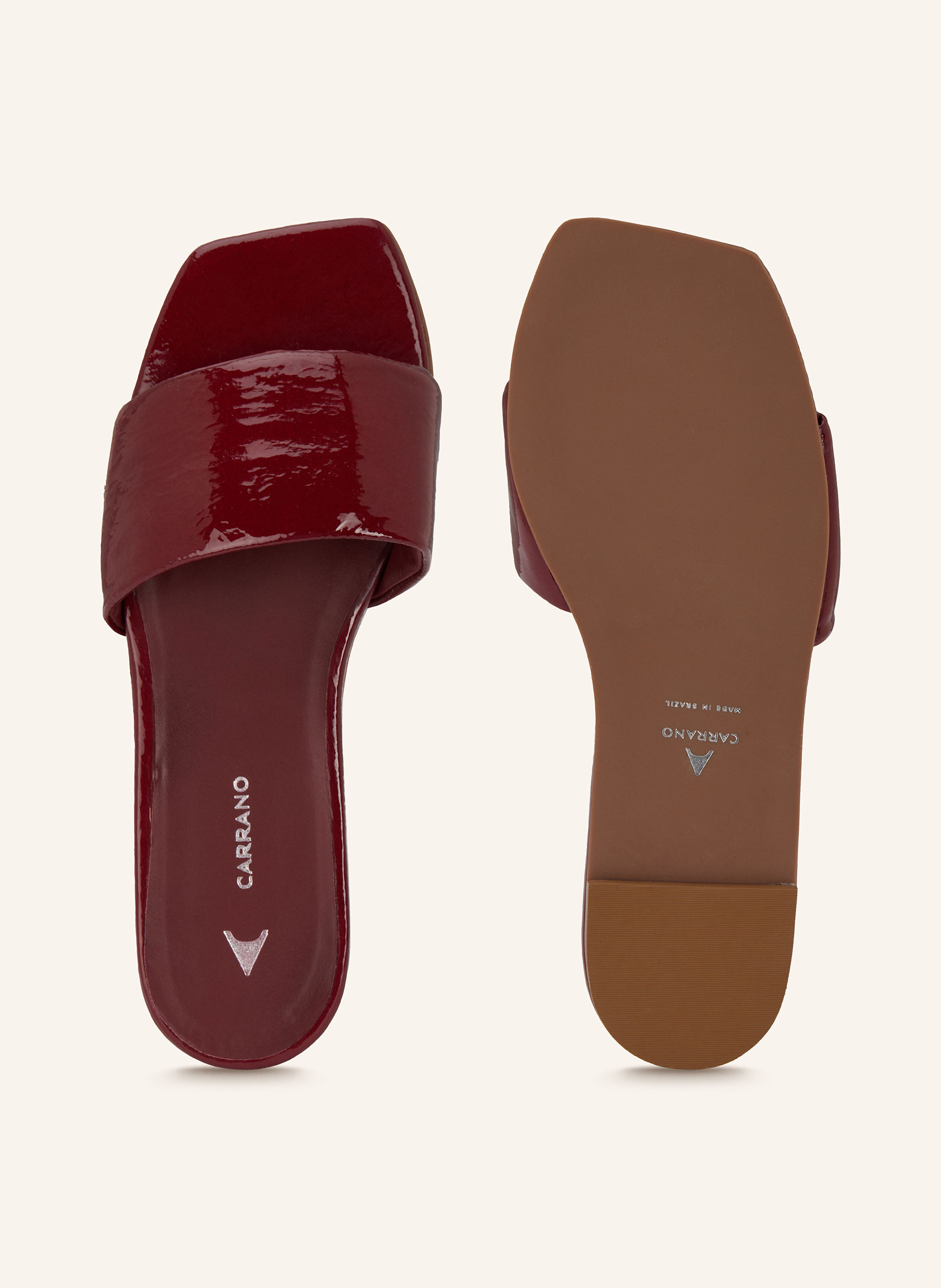 Thumbnail - Carrano Pantoletten rot