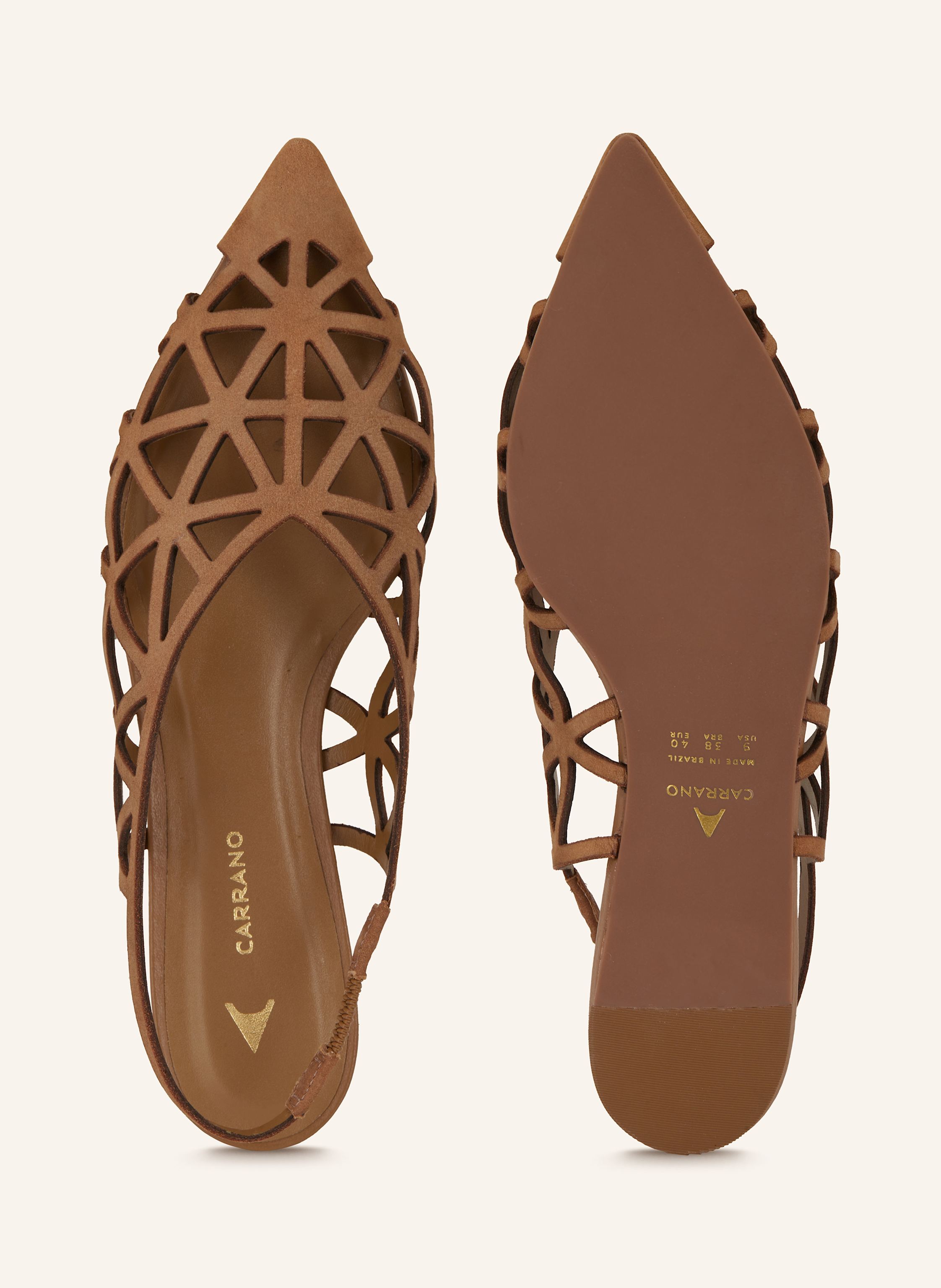 Thumbnail - Carrano Slingballerinas braun