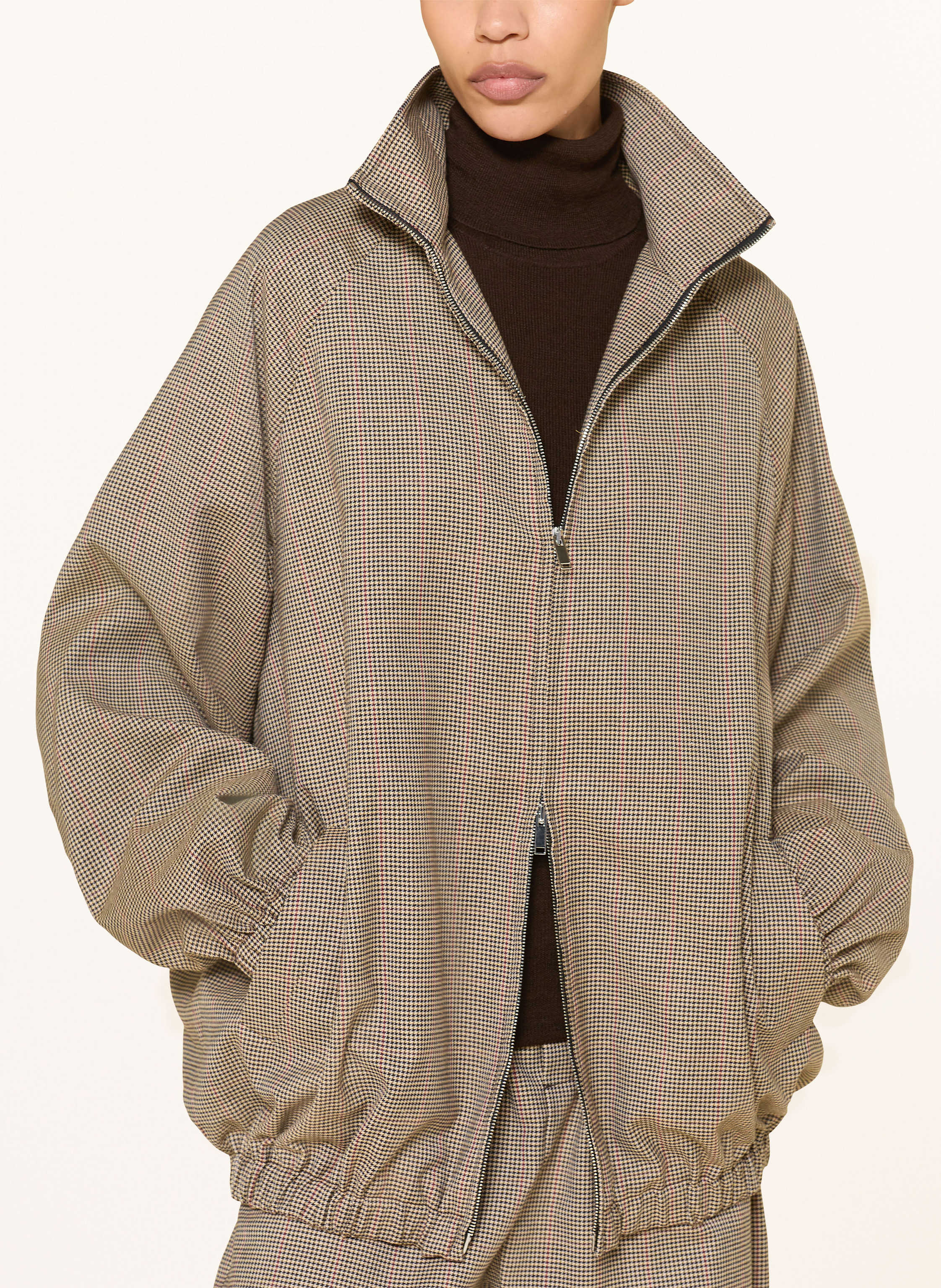 Thumbnail - The Frankie Shop Oversized-Blouson Baxter beige