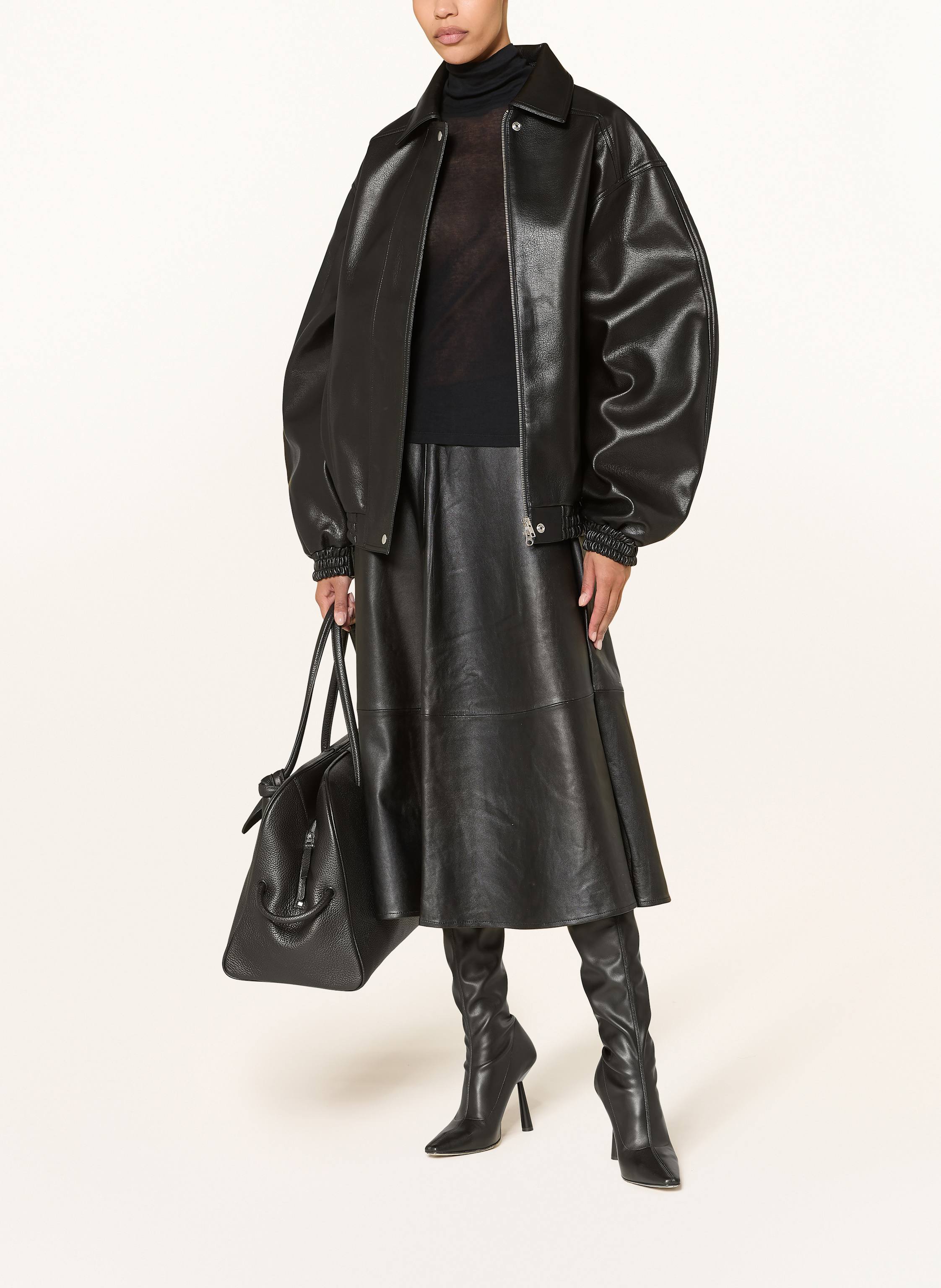 Thumbnail - The Frankie Shop Rollkragenpullover Evren schwarz