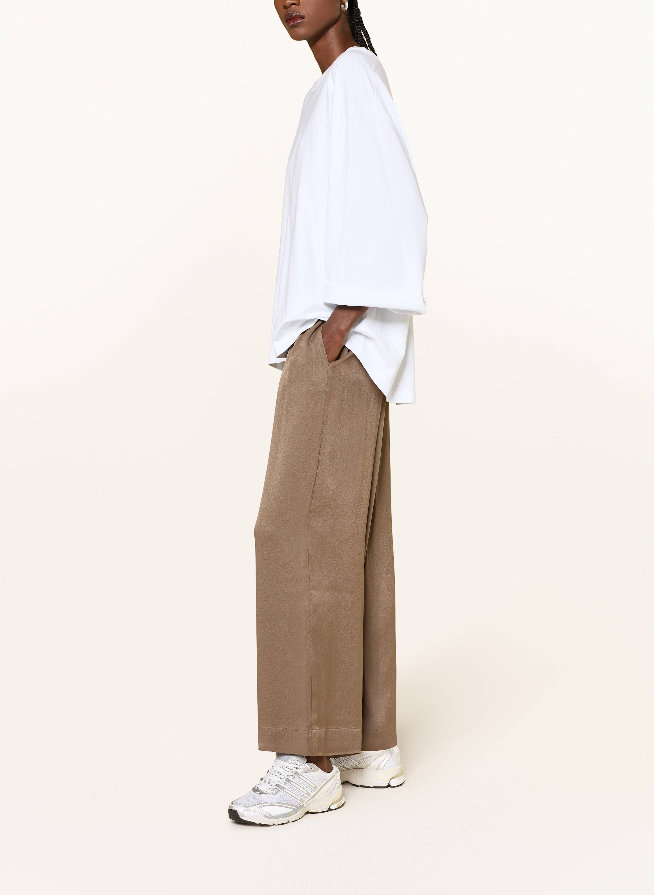 Thumbnail - American Vintage Marlenehose Tidim braun