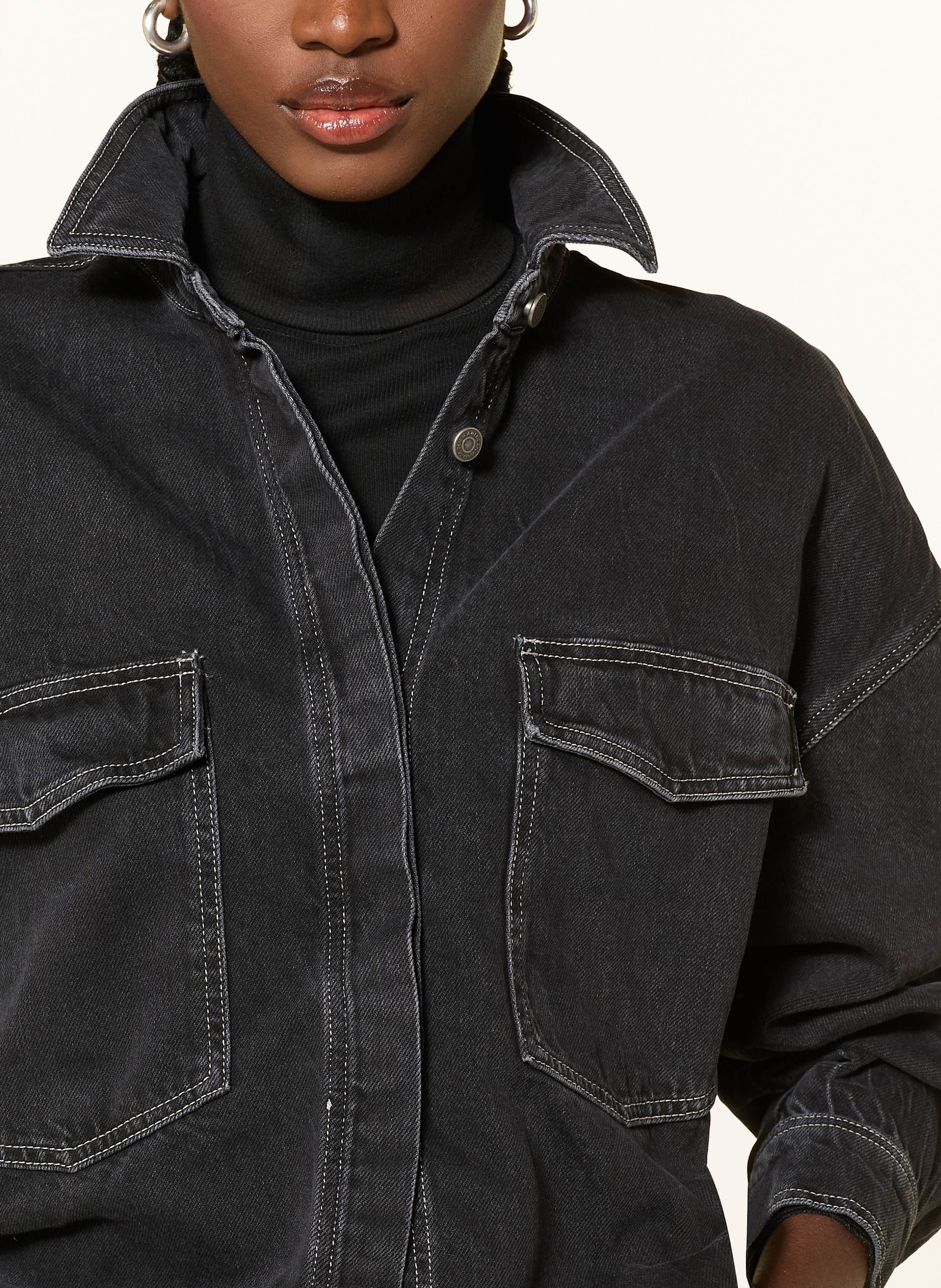 Thumbnail - American Vintage Jeansjacke Yopday schwarz