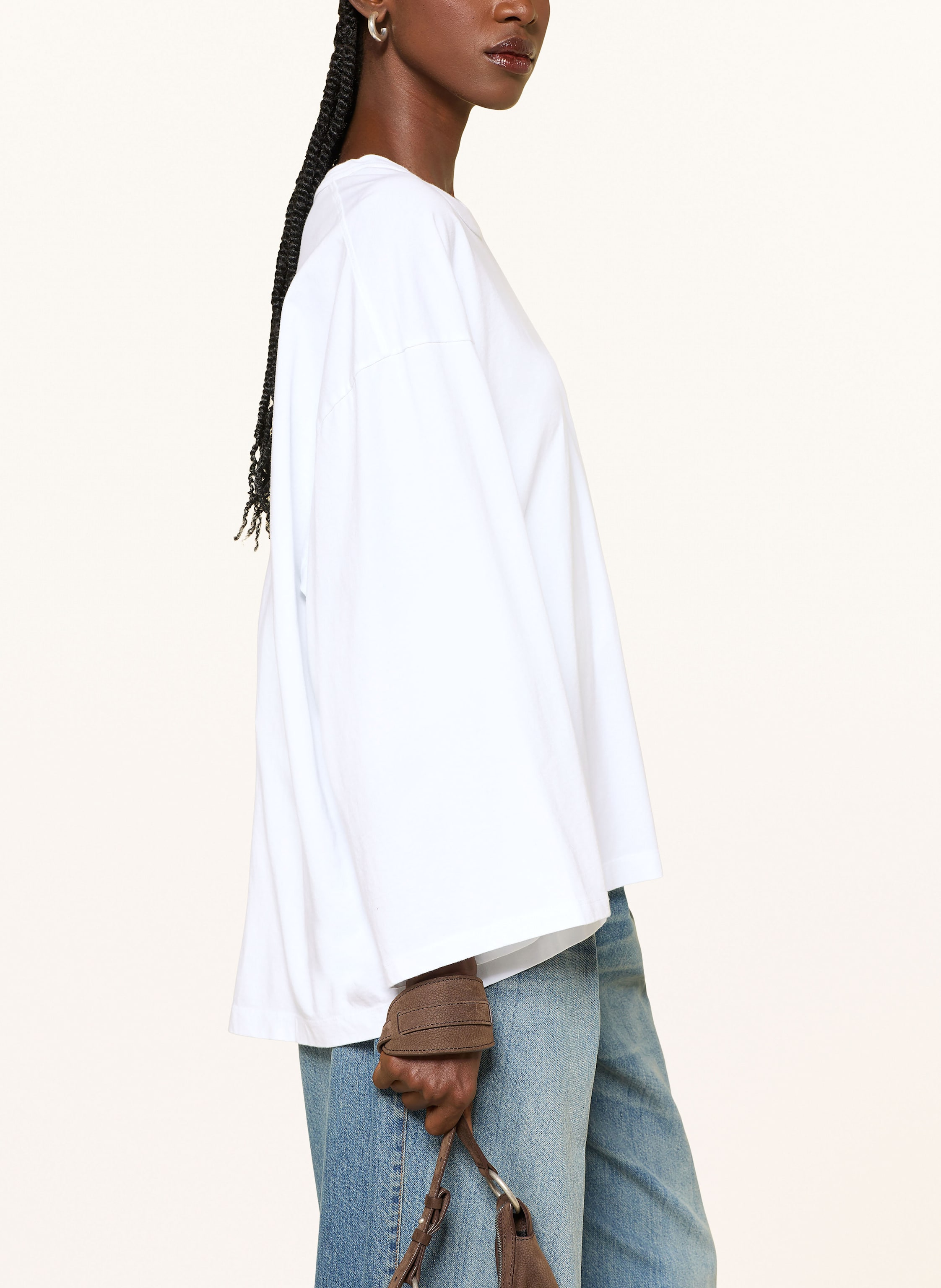 Thumbnail - American Vintage Oversized-Longsleeve Fizvalley weiss