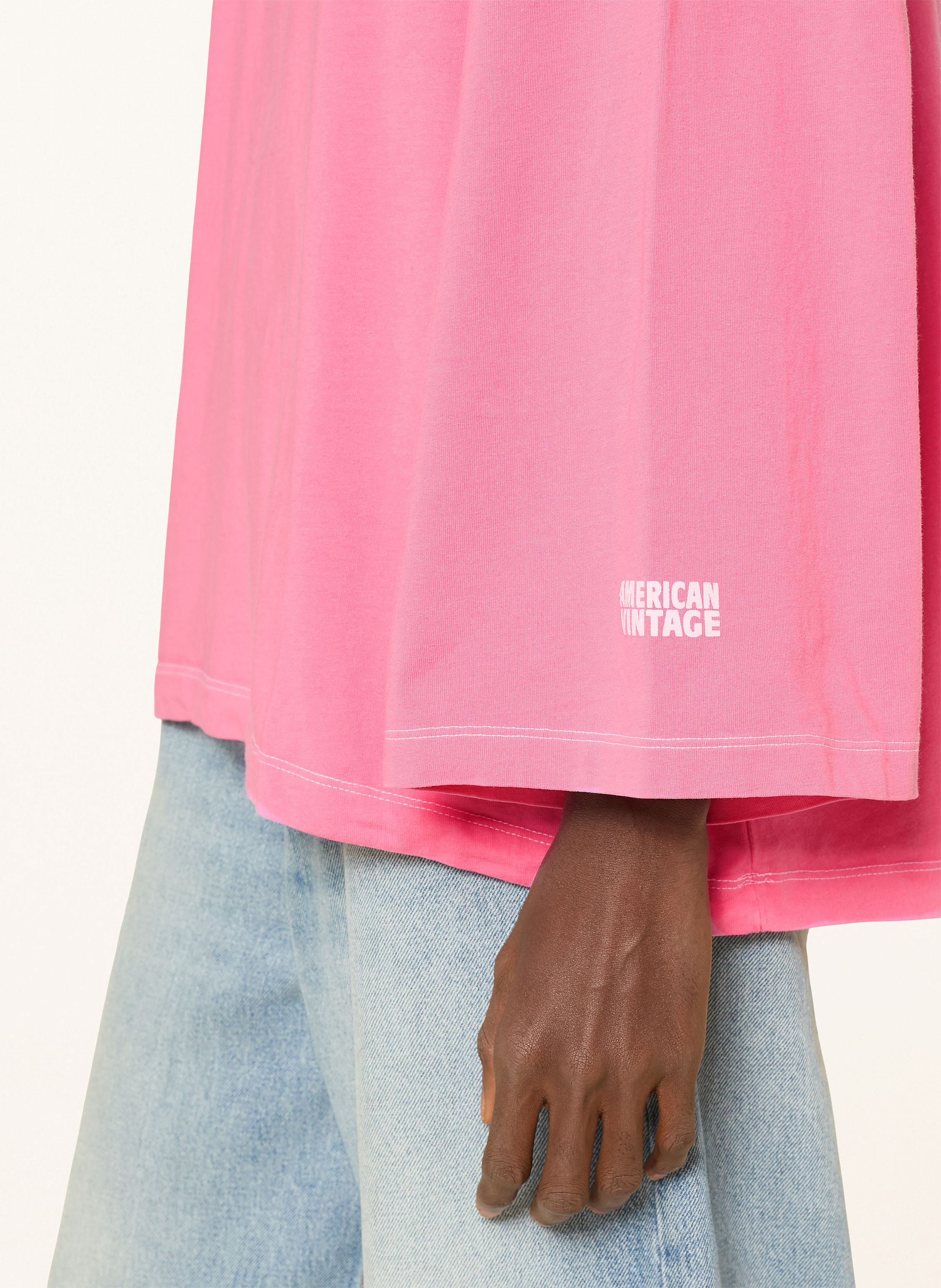 Thumbnail - American Vintage Oversized-Longsleeve Fizvalley pink