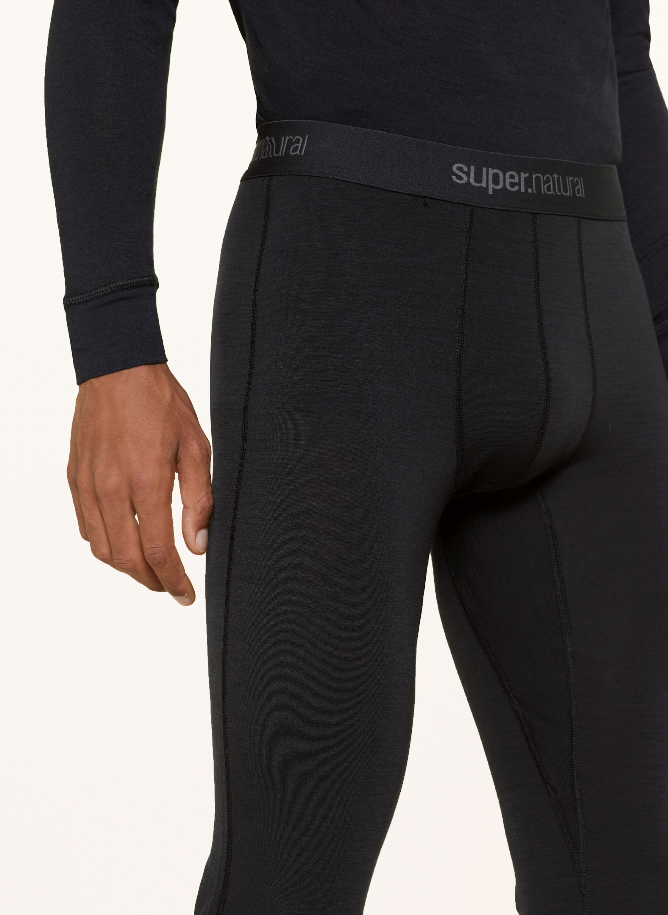 Thumbnail - Super.Natural Funktionswäsche-Hose tundra175 Mit Merinowolle schwarz