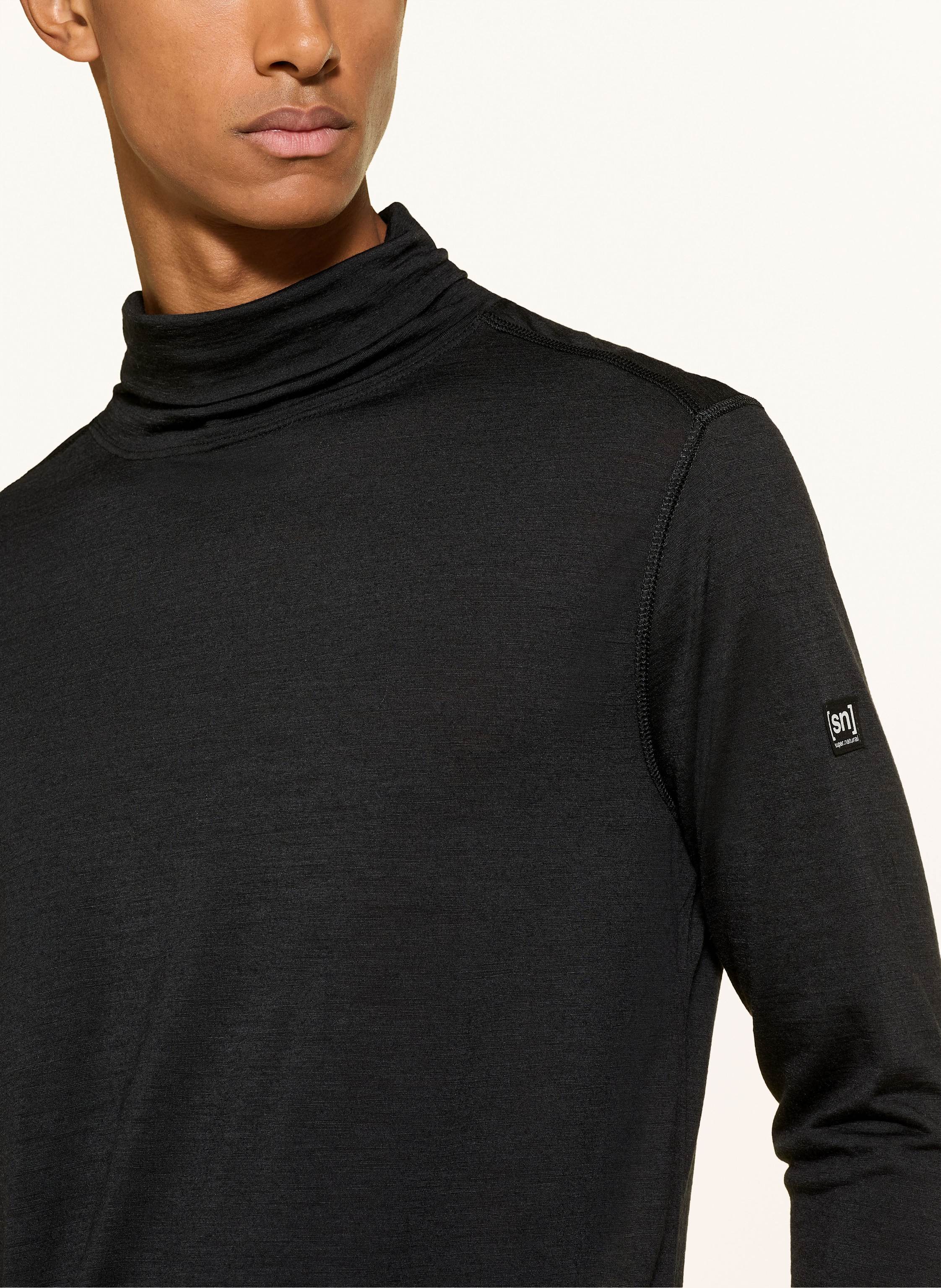Thumbnail - Super.Natural Longsleeve Skiing Roll Neck schwarz