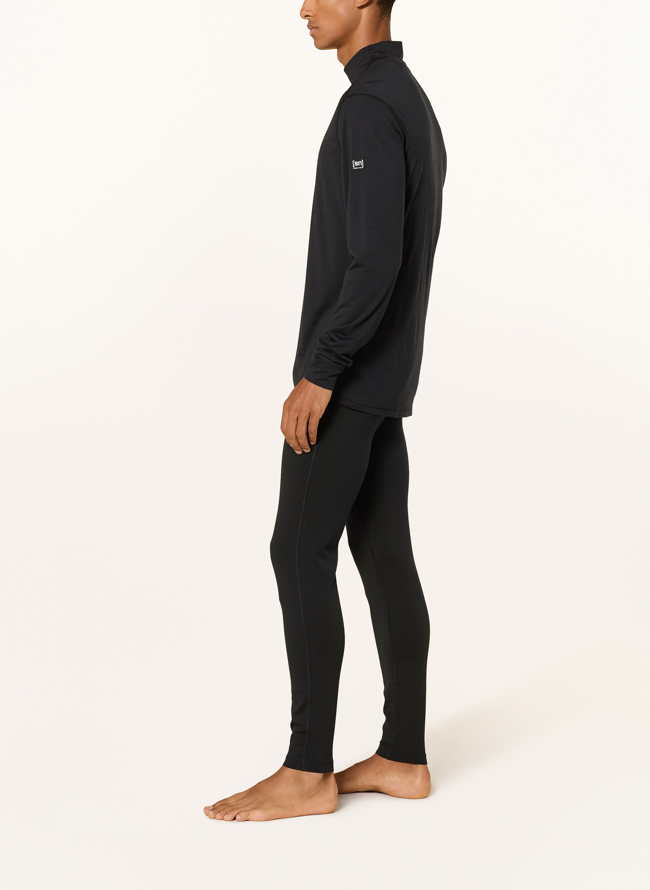 Thumbnail - Super.Natural Funktionswäsche-Hose tundra175 Mit Verkürzter Beinlänge Und Merinowolle schwarz