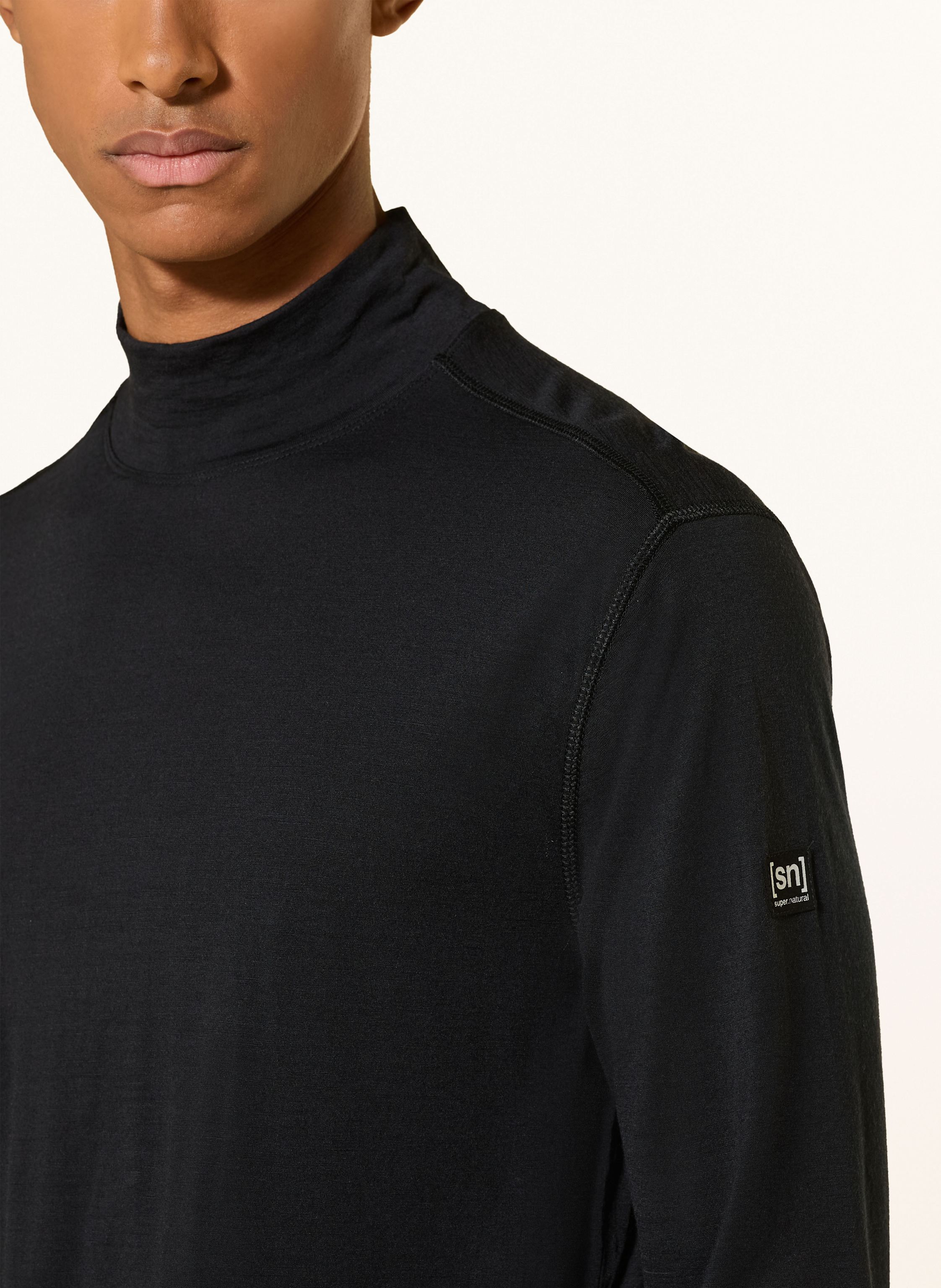 Thumbnail - Super.Natural Funktionswäsche-Shirt tundra175 Mit Merinowolle schwarz