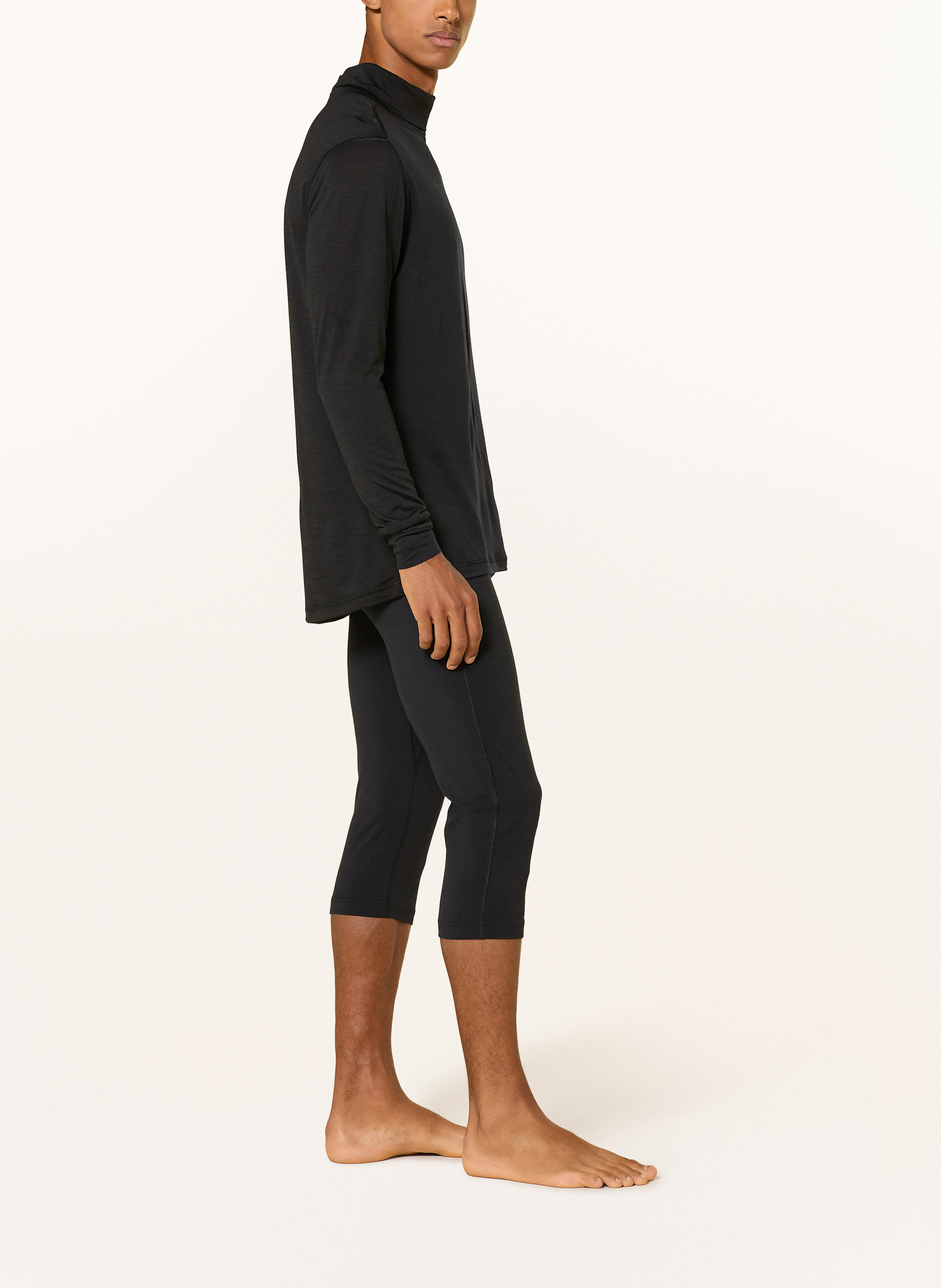 Thumbnail - Super.Natural Funktionswäsche-Hose arctic230 Mit Verkürzter Beinlänge Und Merinowolle schwarz