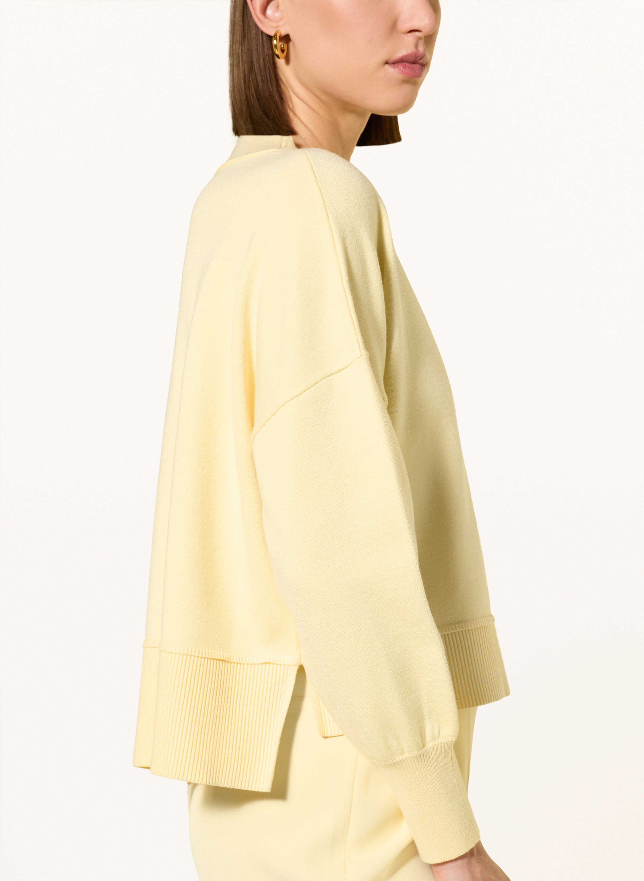 Thumbnail - Marc Aurel Pullover Mit Schmuckperlen gelb