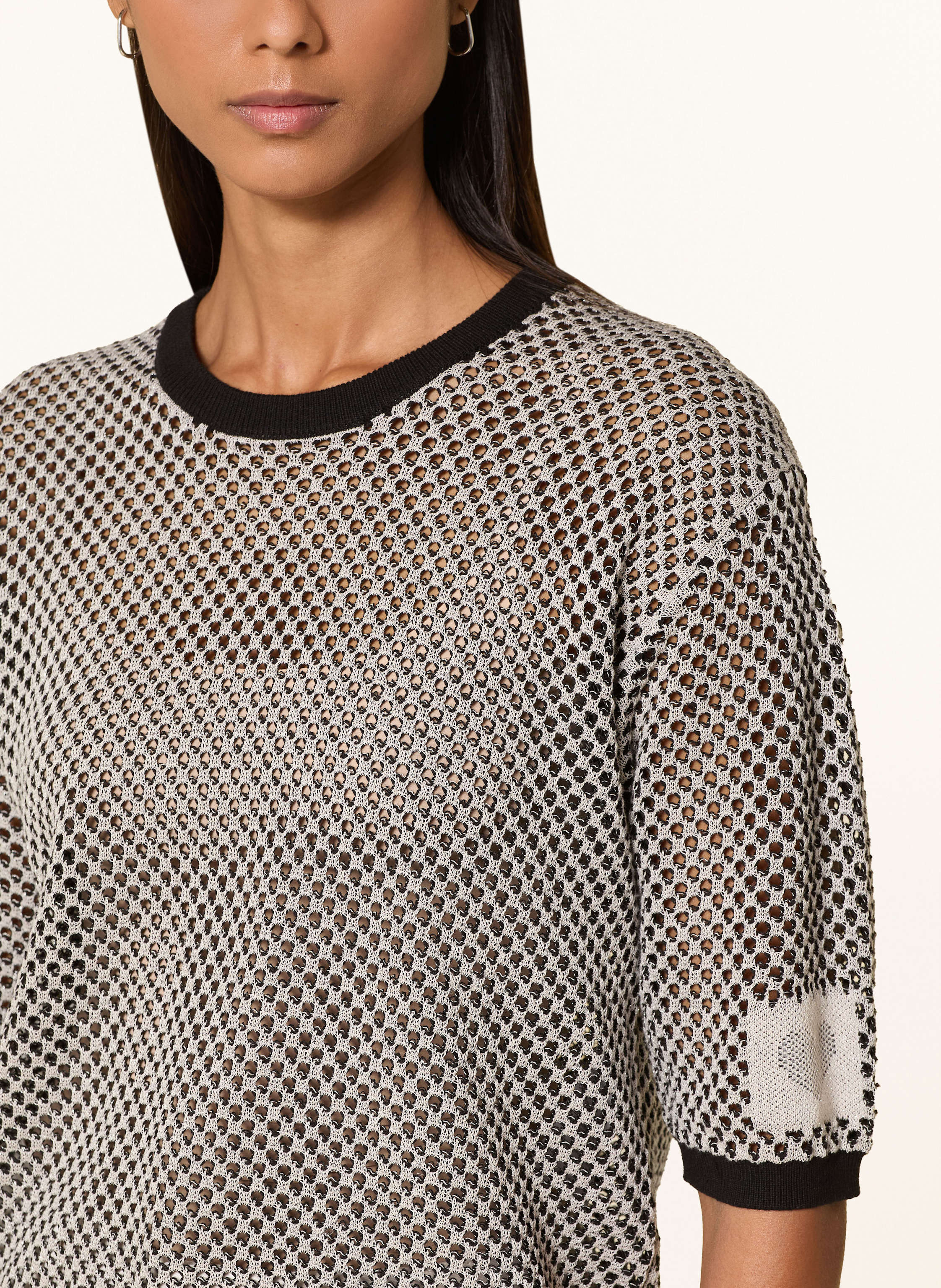 Thumbnail - Marc Aurel Pullover Mit Glitzergan schwarz