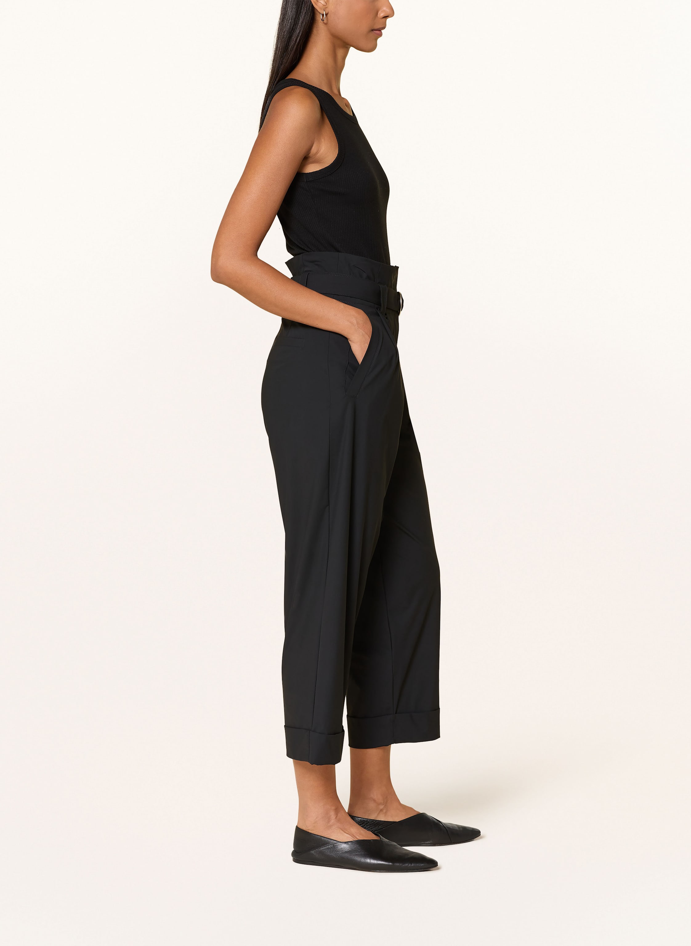 Thumbnail - Marc Aurel Paperbag-Hose schwarz