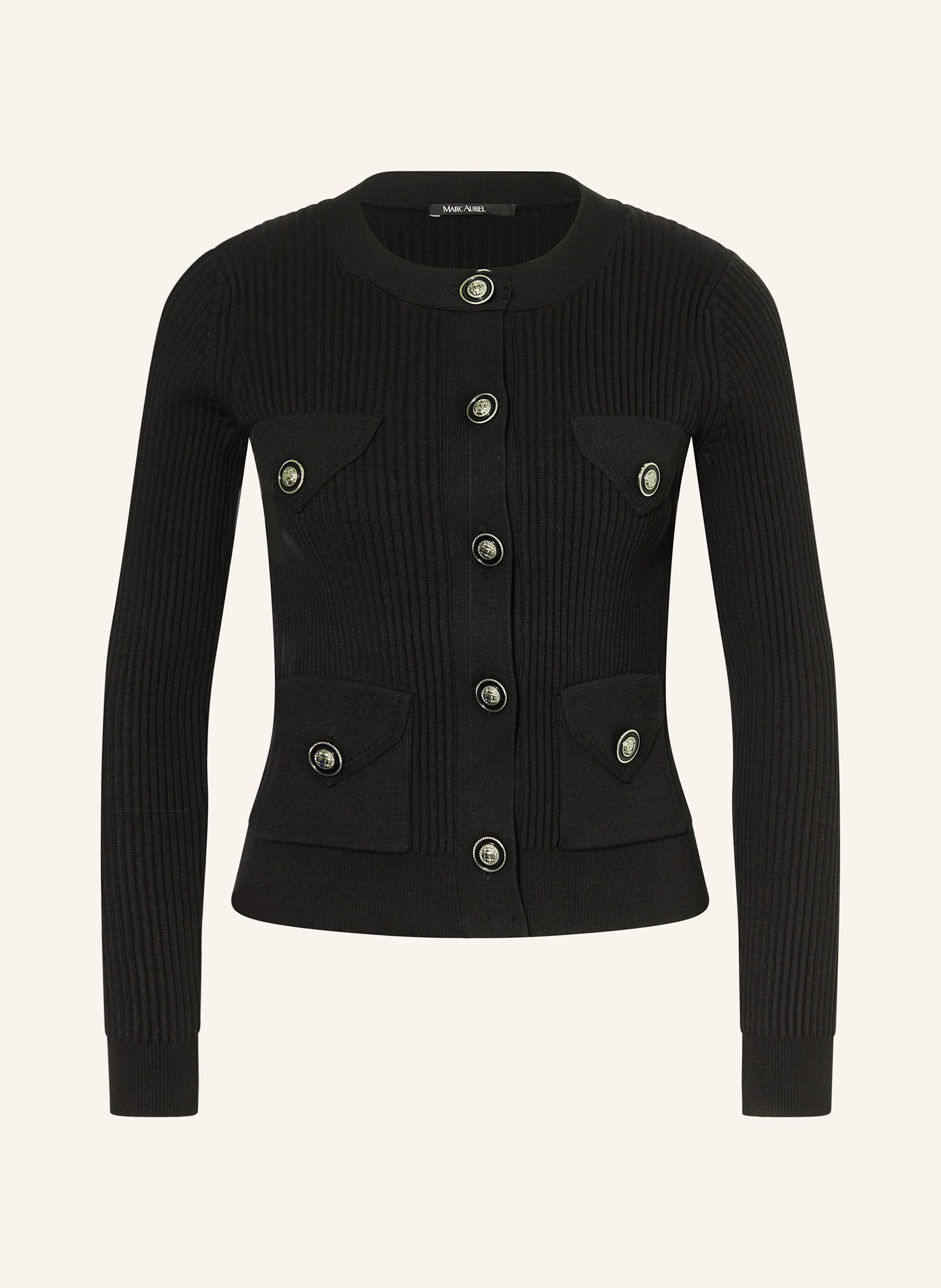 Marc Aurel Strickjacke schwarz