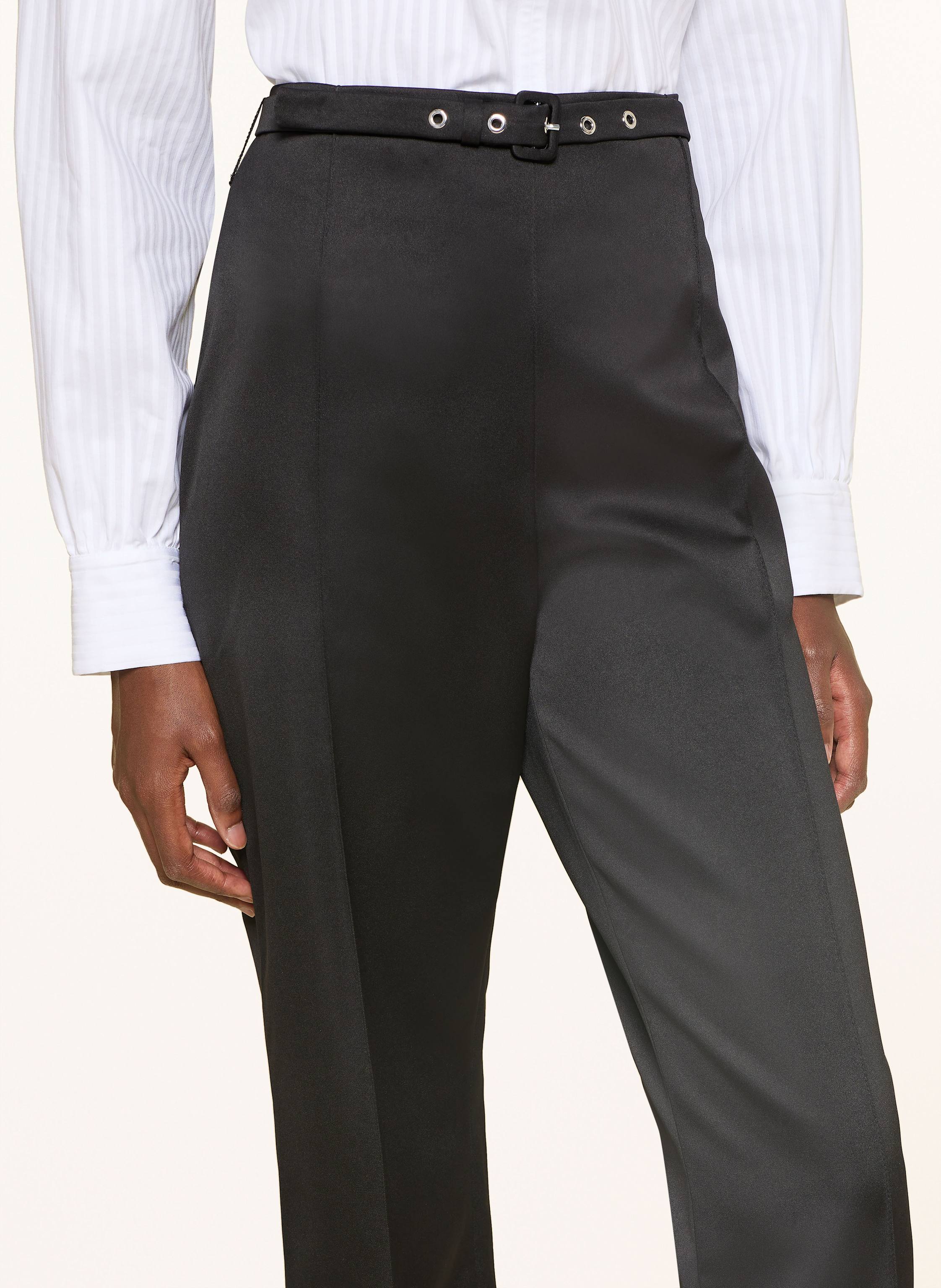 Thumbnail - Claudie Pierlot Marlenehose Aus Satin schwarz