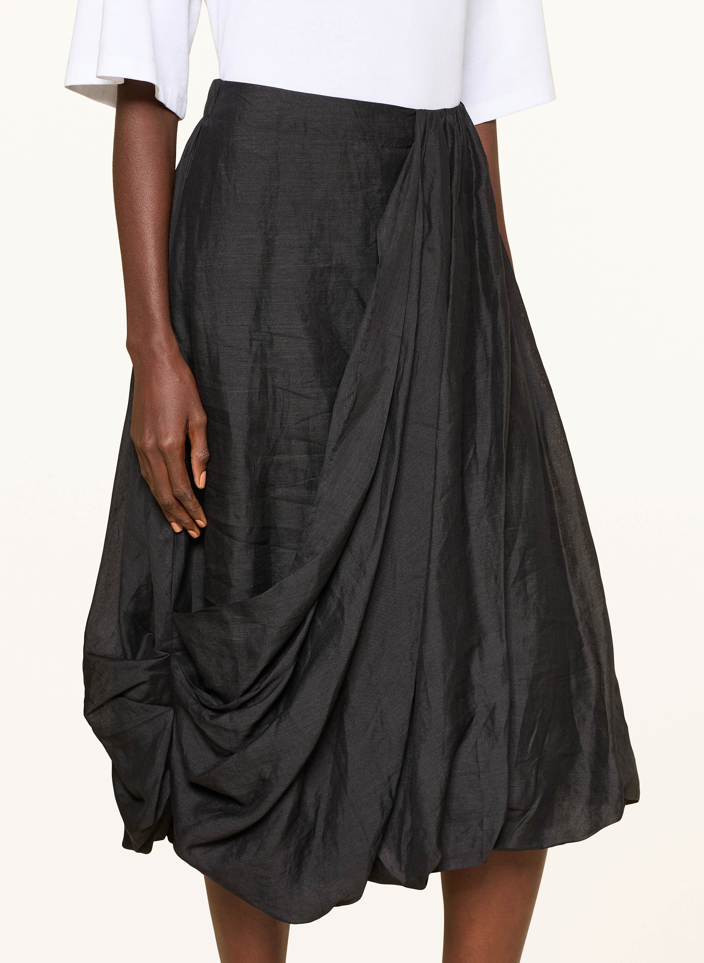 Thumbnail - Allsaints Rock Nia In Wickeloptik schwarz