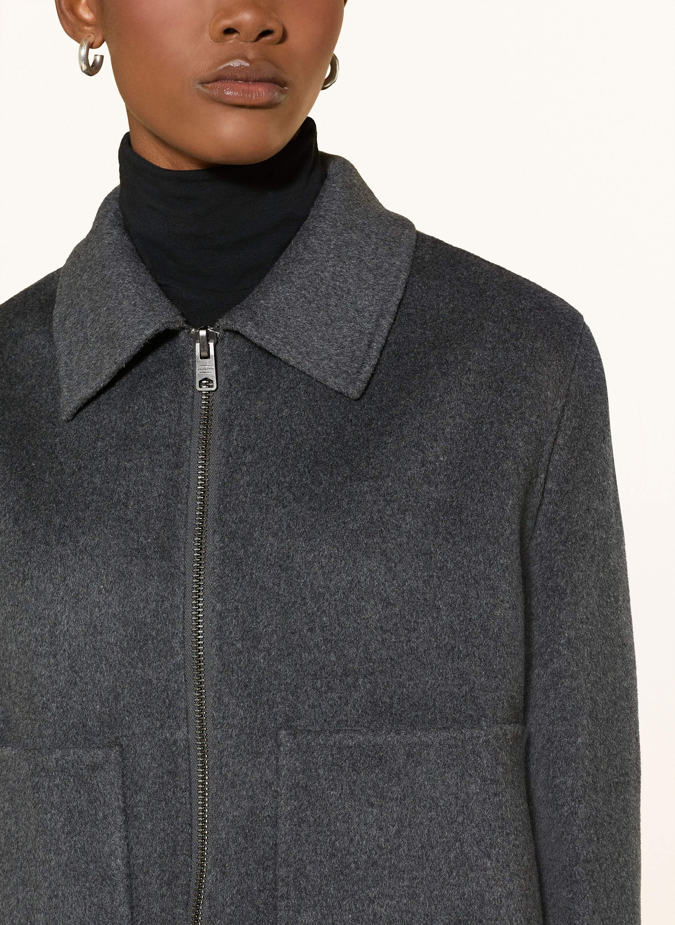 Thumbnail - Allsaints Kastenjacke Seannah grau