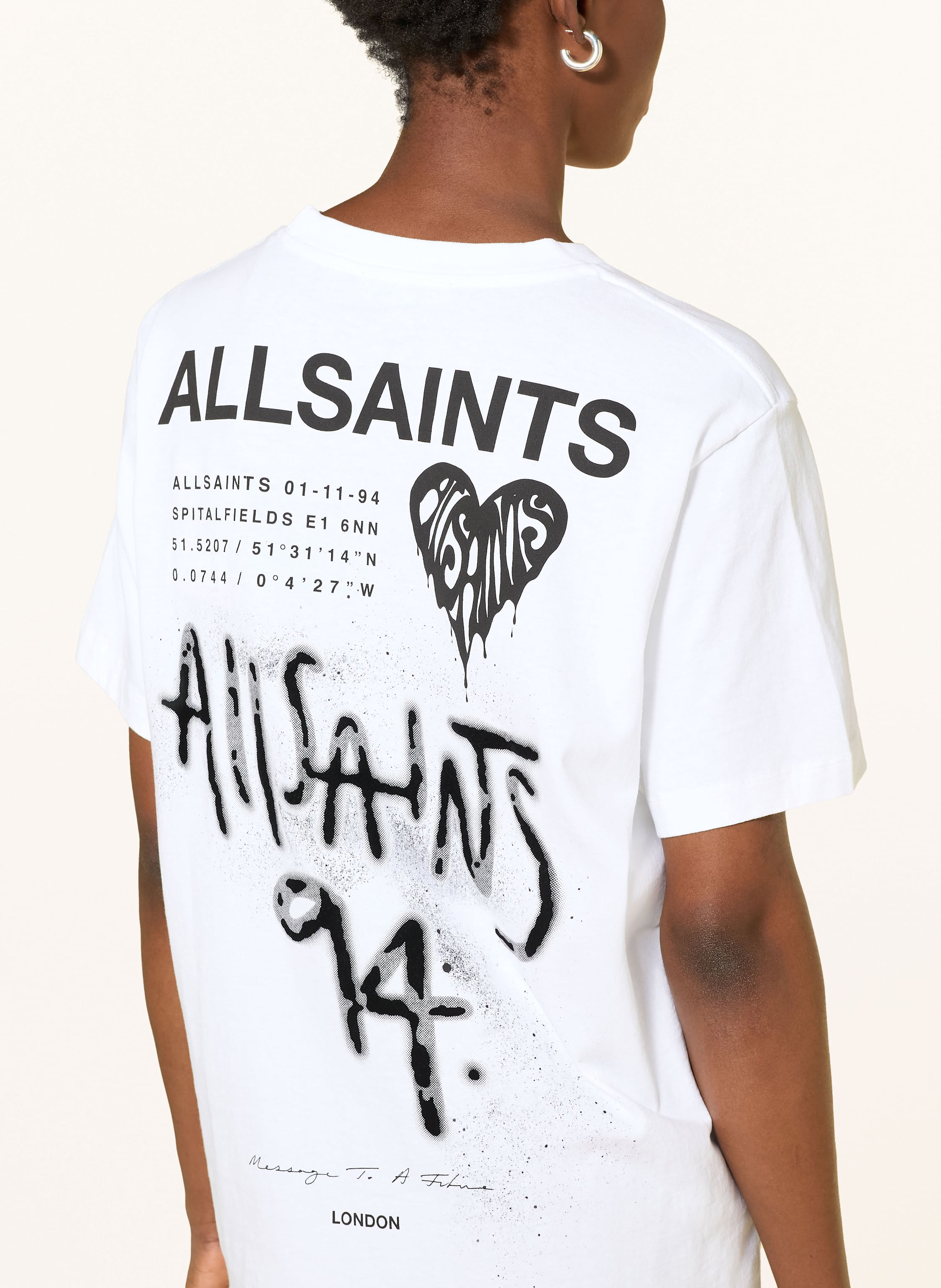 Thumbnail - Allsaints T-Shirt Poster Bf weiss