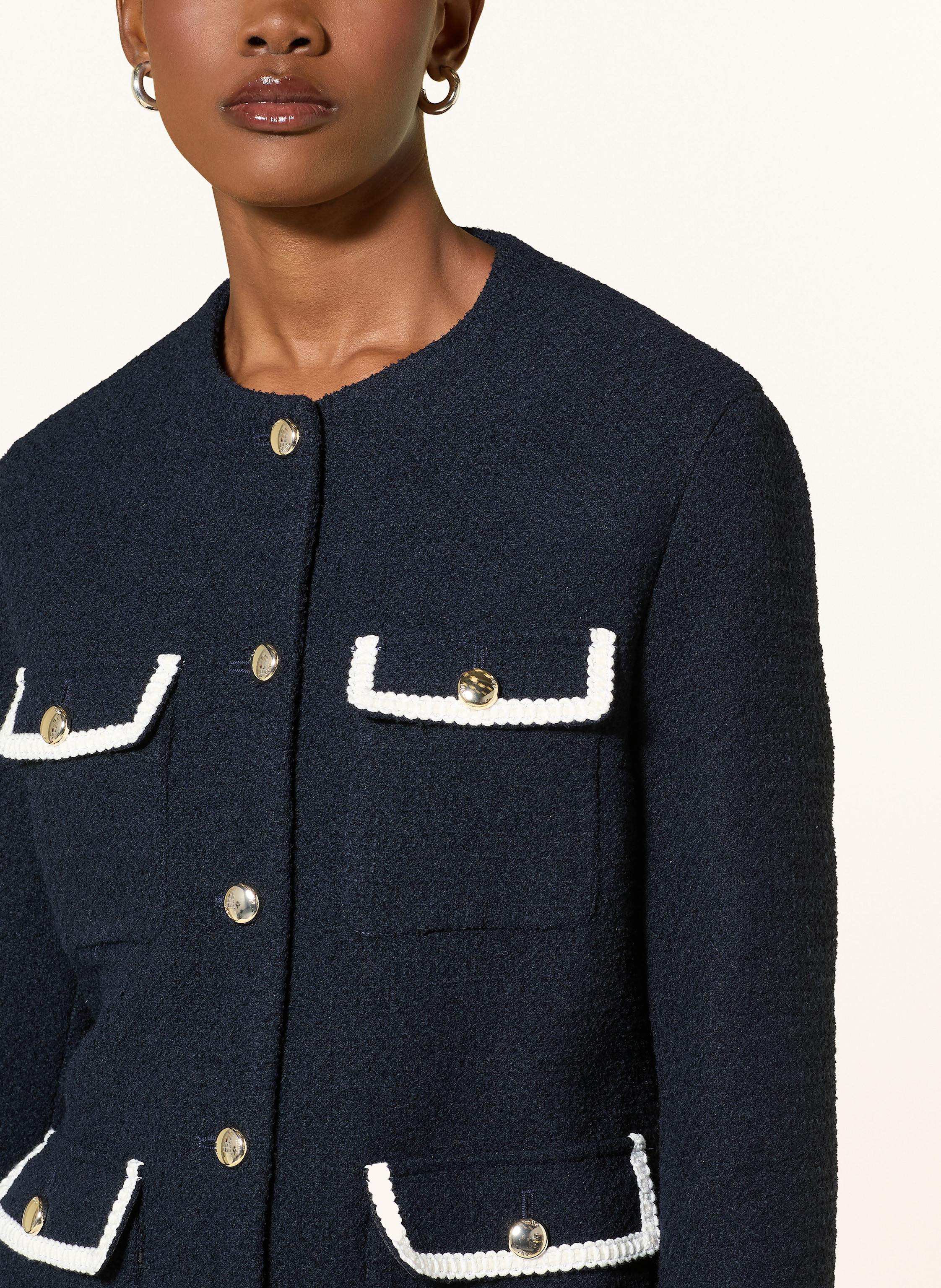 Thumbnail - Maje Kastenjacke Aus Tweed blau