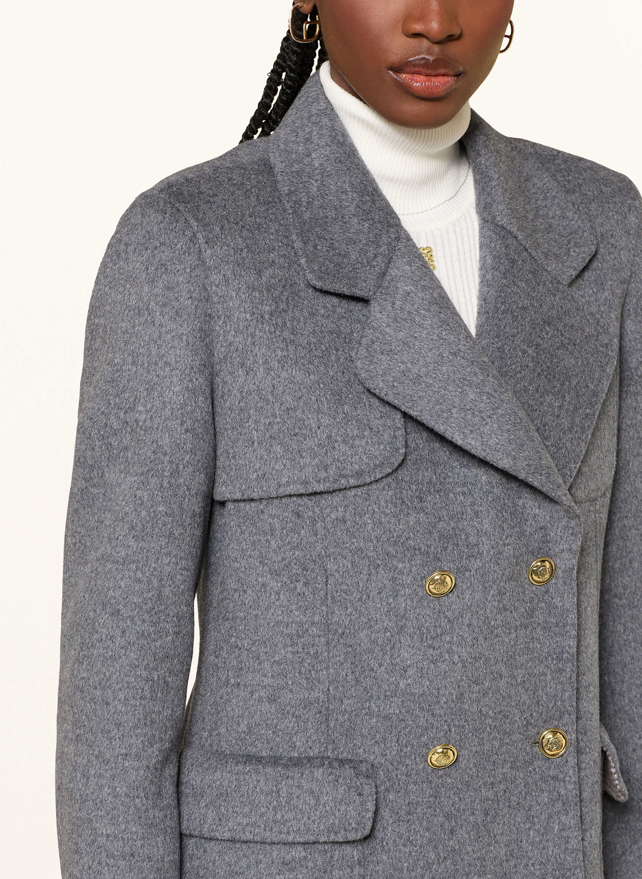 Thumbnail - Sandro Wollmantel grau