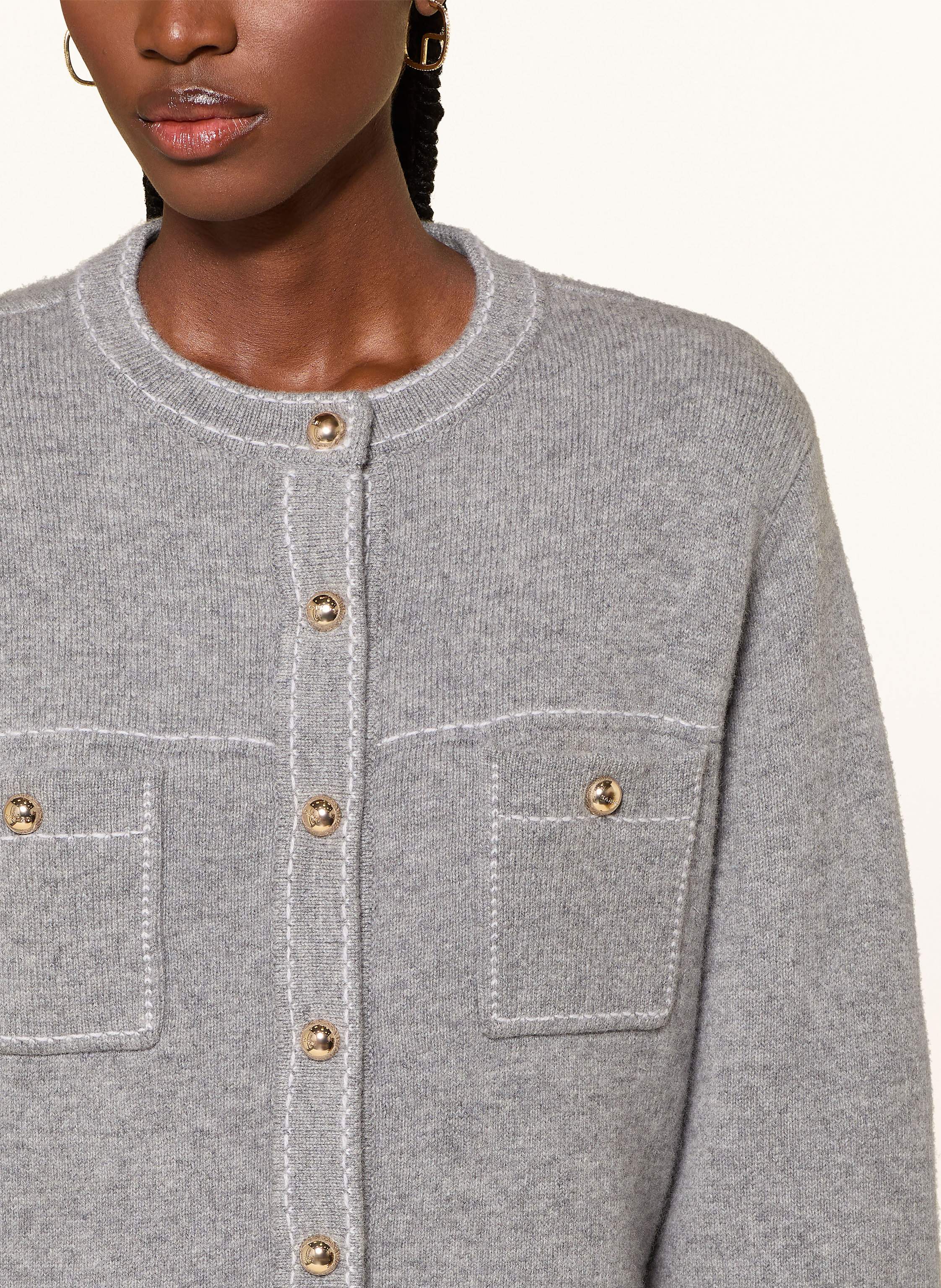 Thumbnail - Sandro Strickjacke grau