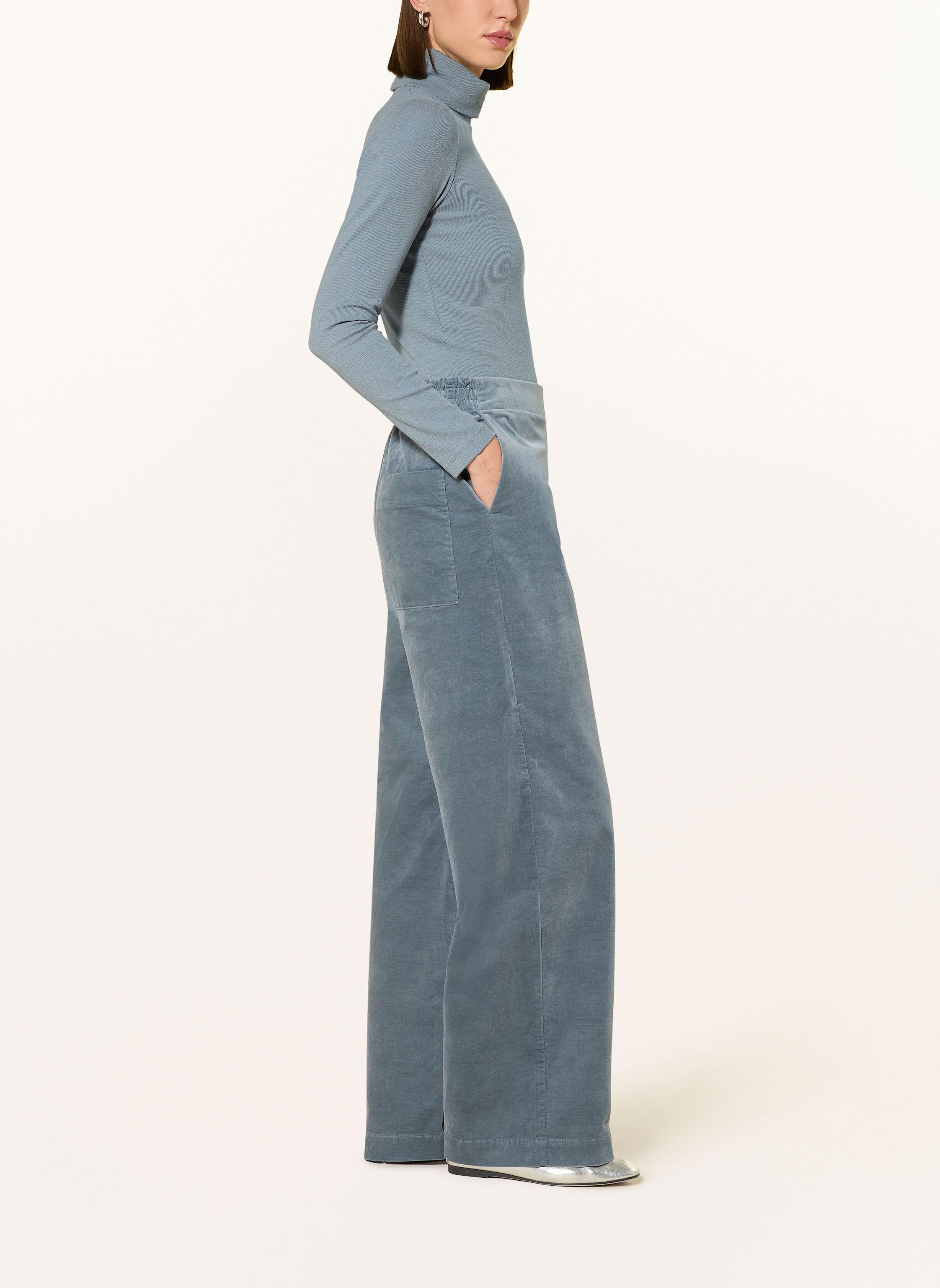 Thumbnail - Marc O'polo Marlenehose Aus Samt blau