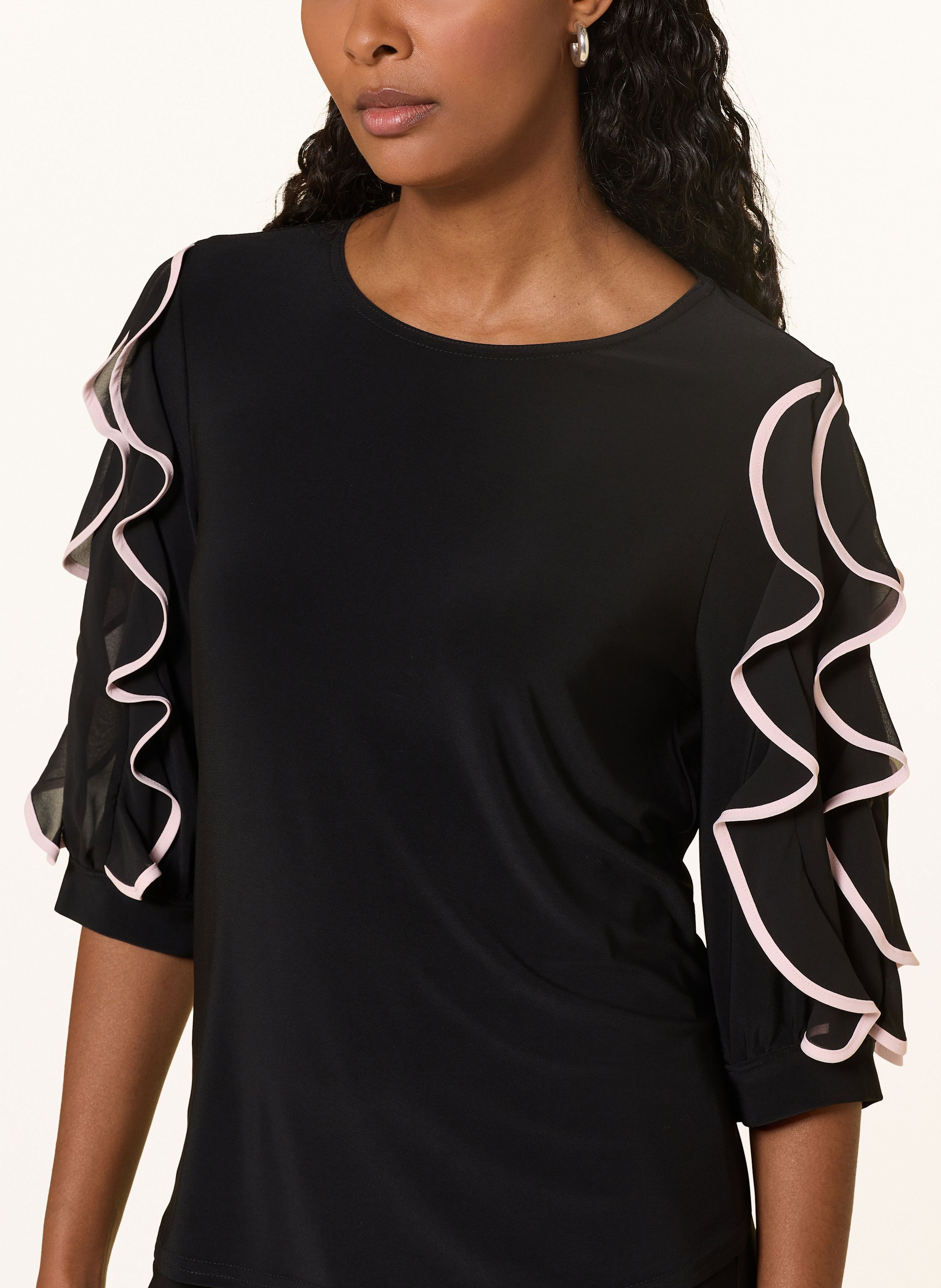 Thumbnail - Joseph Ribkoff Blusenshirt Mit Volants Und 3/4-Arm schwarz