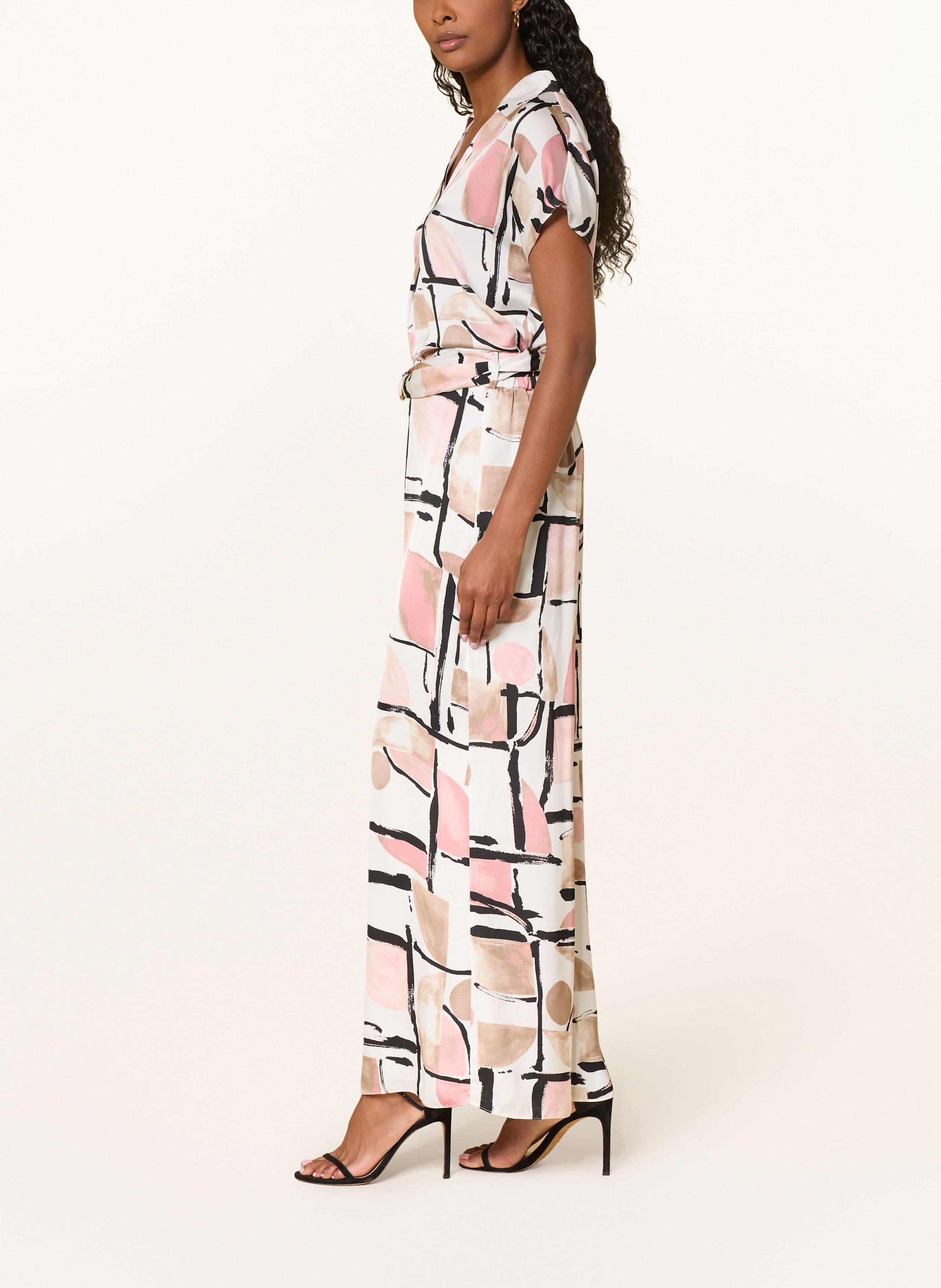 Thumbnail - Joseph Ribkoff Marlenehose Aus Satin rosa