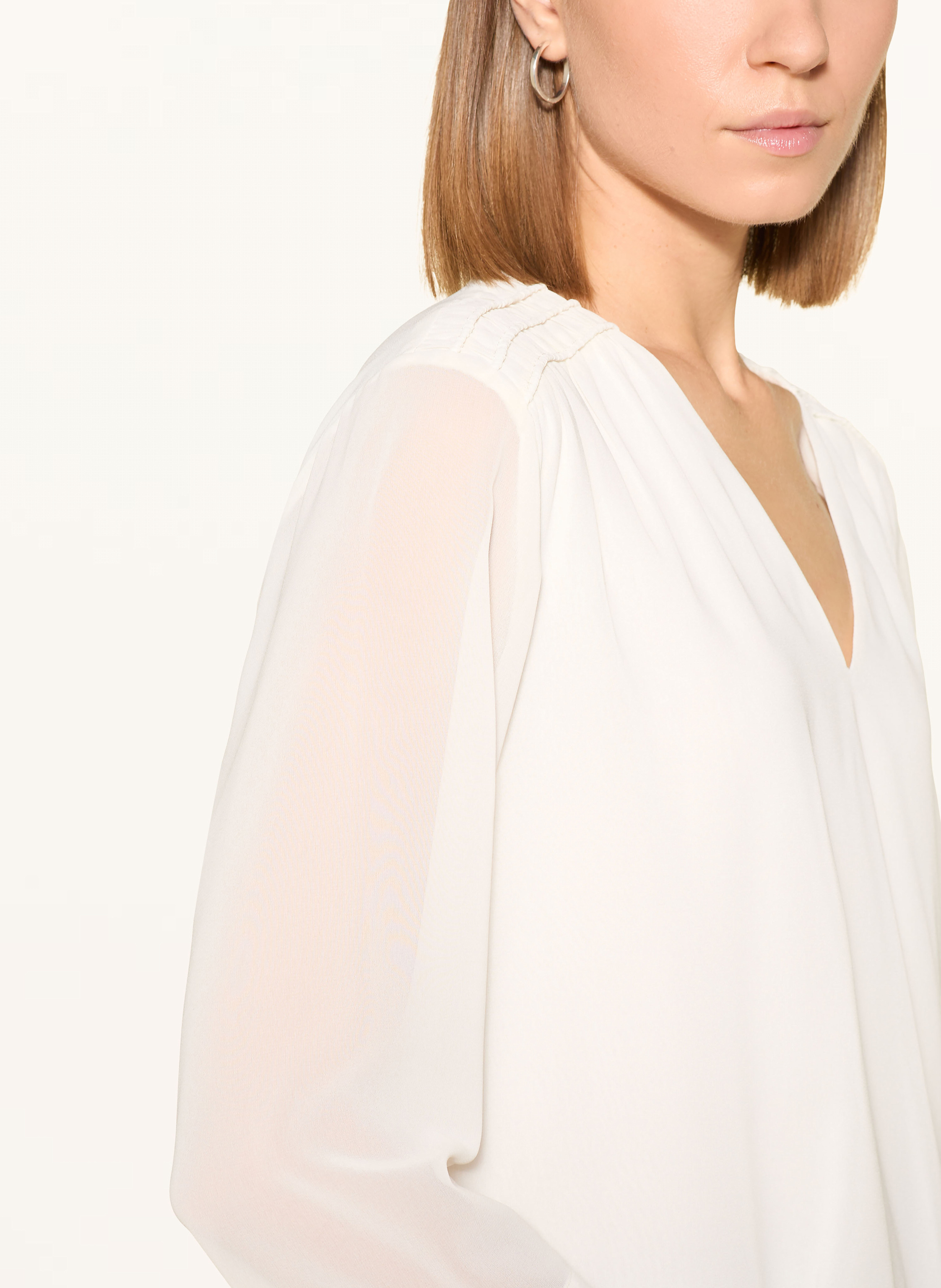 Thumbnail - S.Oliver Black Label Blusenshirt Mit 3/4-Arm weiss