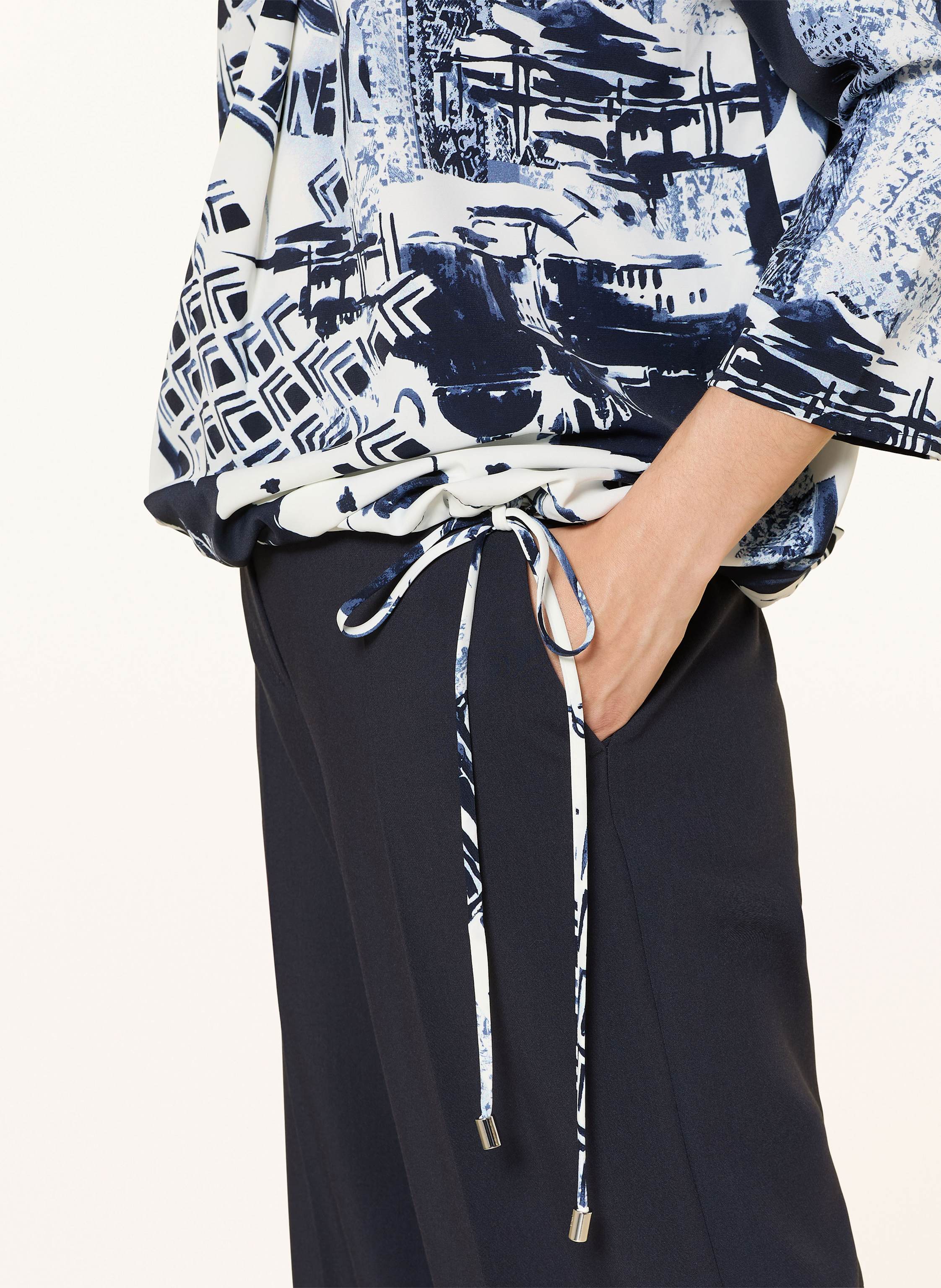 Thumbnail - Joseph Ribkoff Blusenshirt Aus Satin Mit 3/4-Arm blau