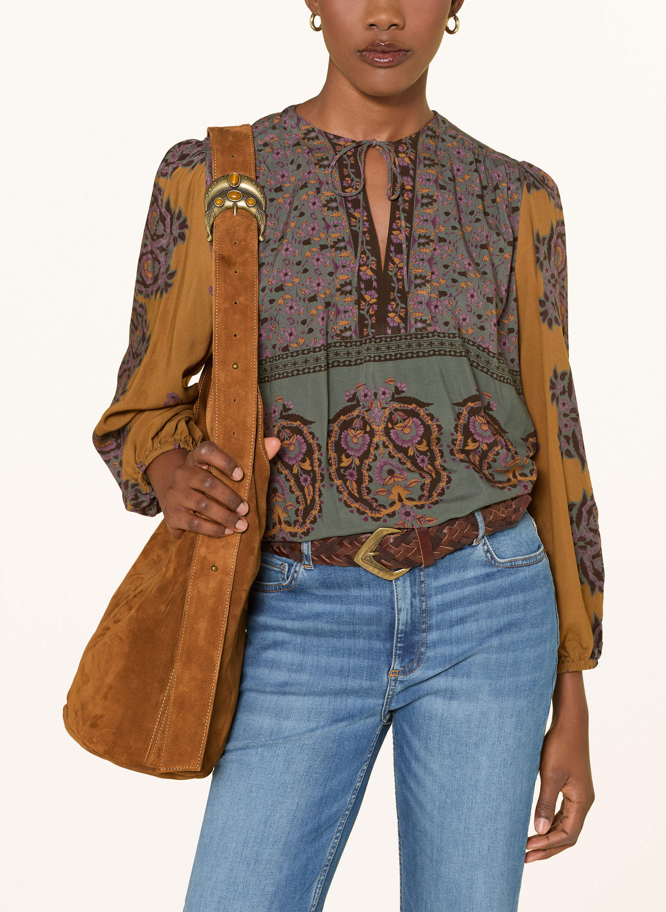 Thumbnail - Ba&Sh Schultertasche Youyou Large braun