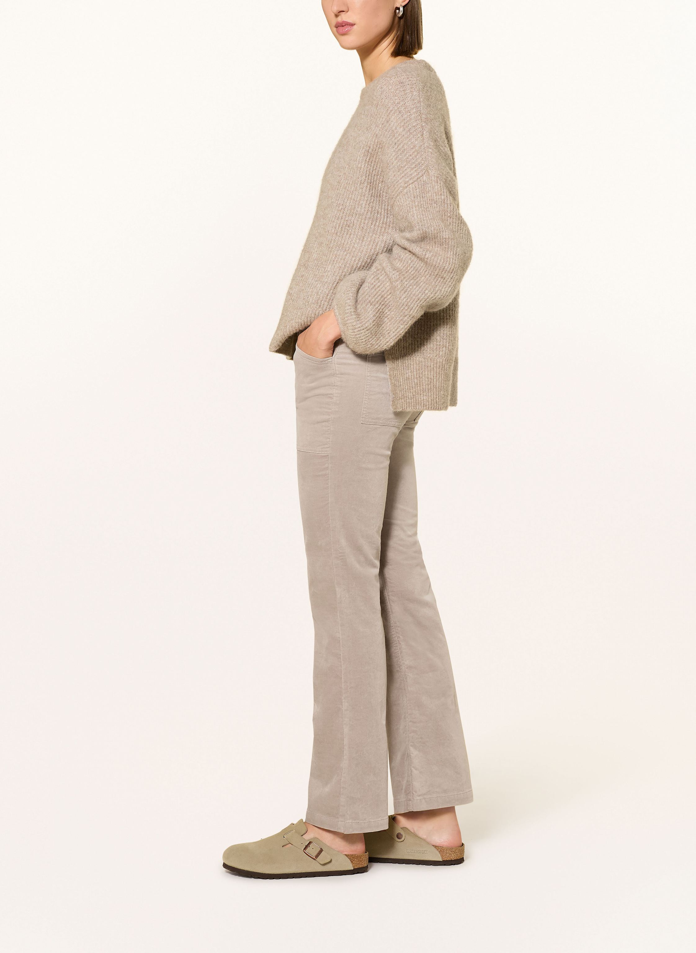 Thumbnail - Marc O'polo Bootcut-Hose Kiruna Aus Samt grau