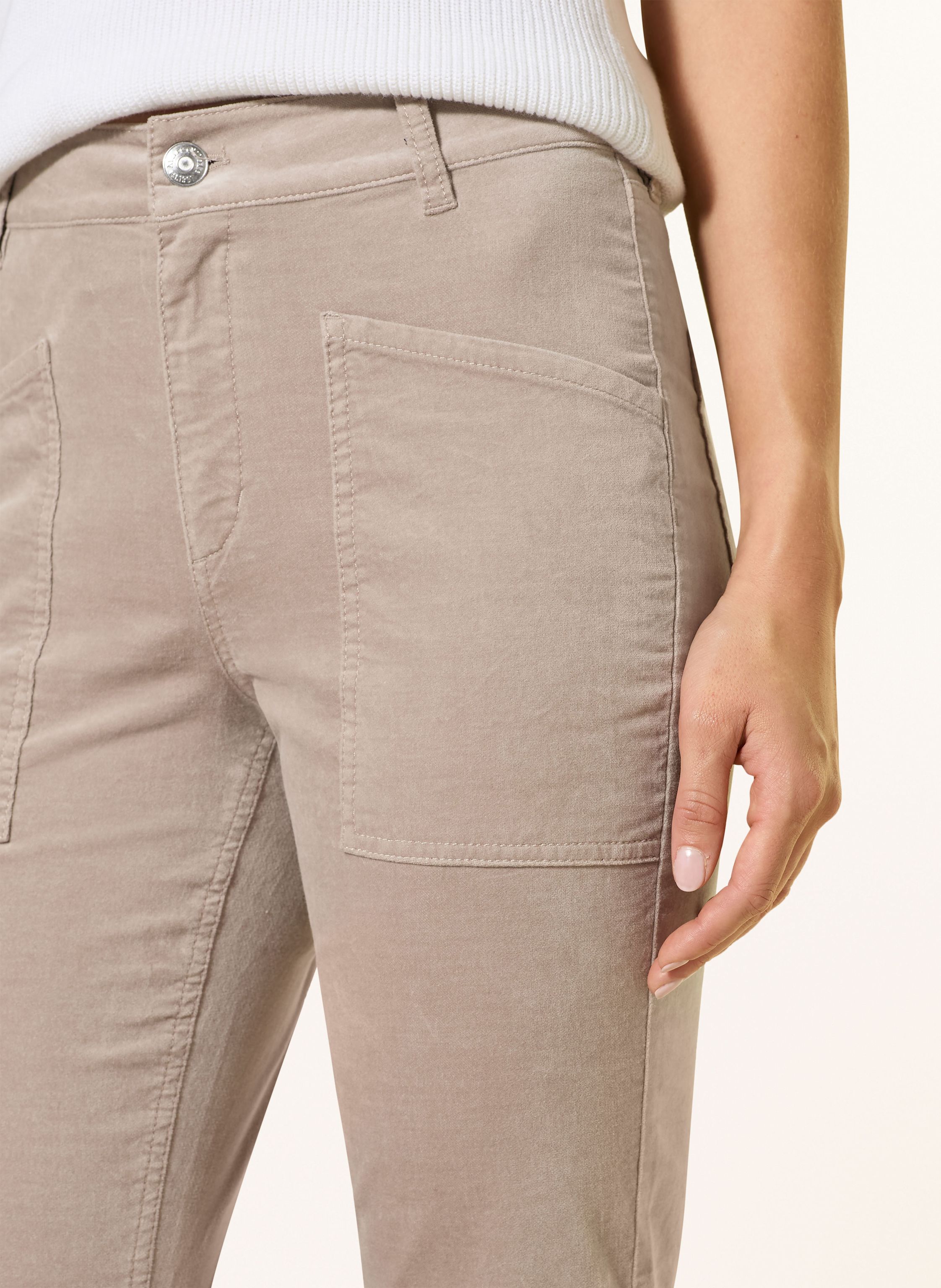 Thumbnail - Marc O'polo Bootcut-Hose Kiruna Aus Samt grau