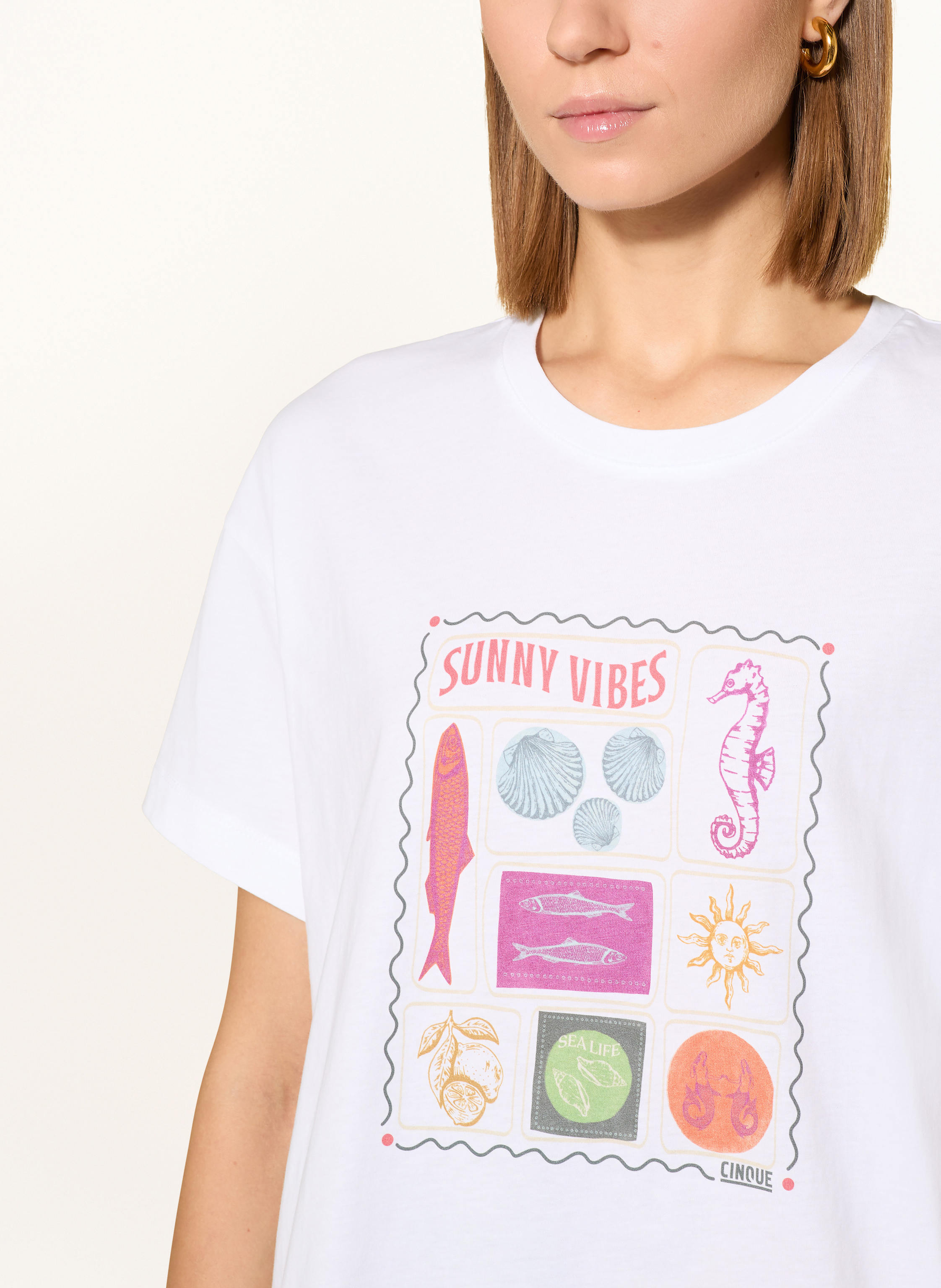 Thumbnail - Cinque T-Shirt Cimarino weiss