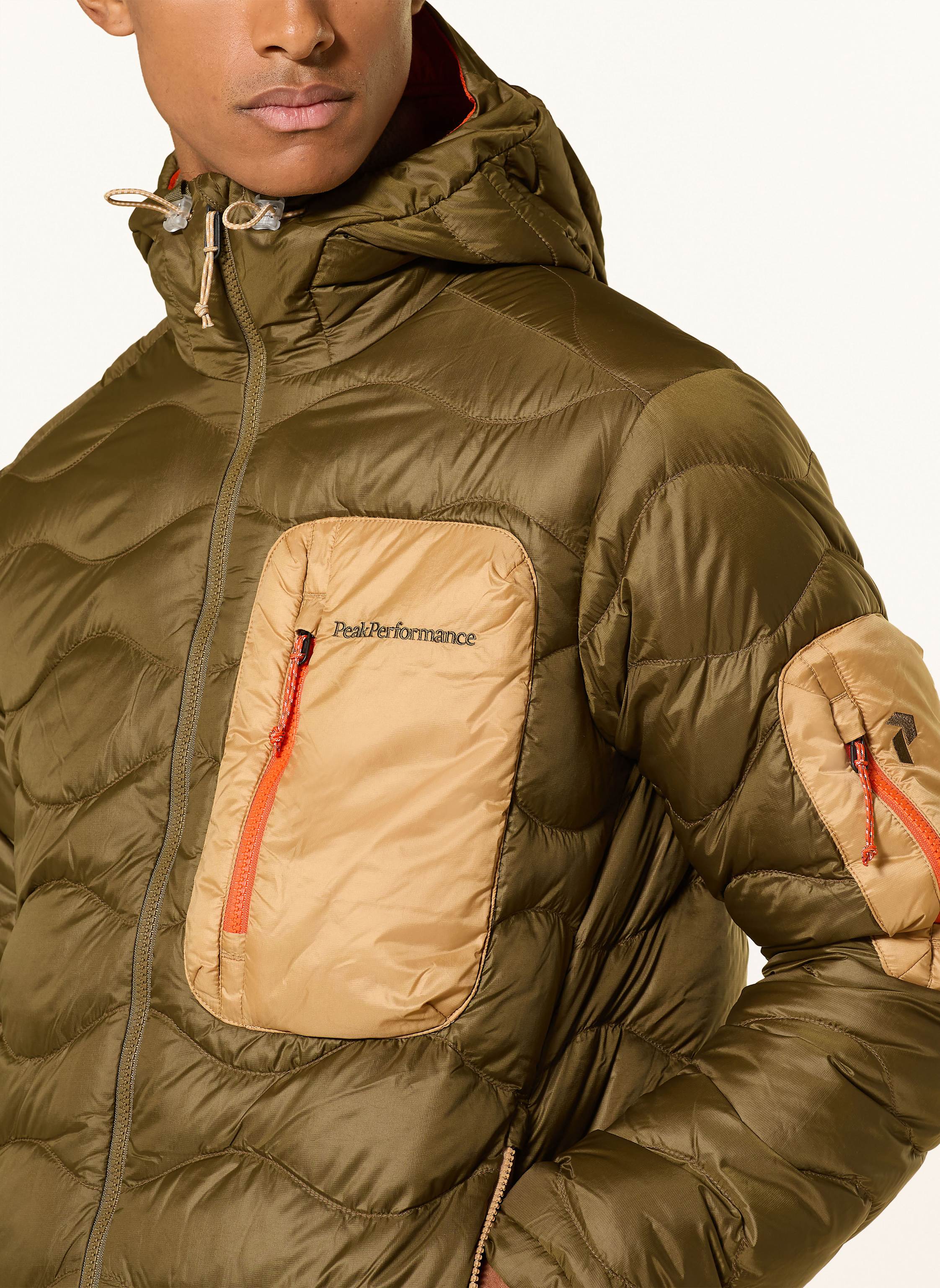Thumbnail - Peak Performance Lightweight-Daunenjacke Helium Utility Down Hood beige