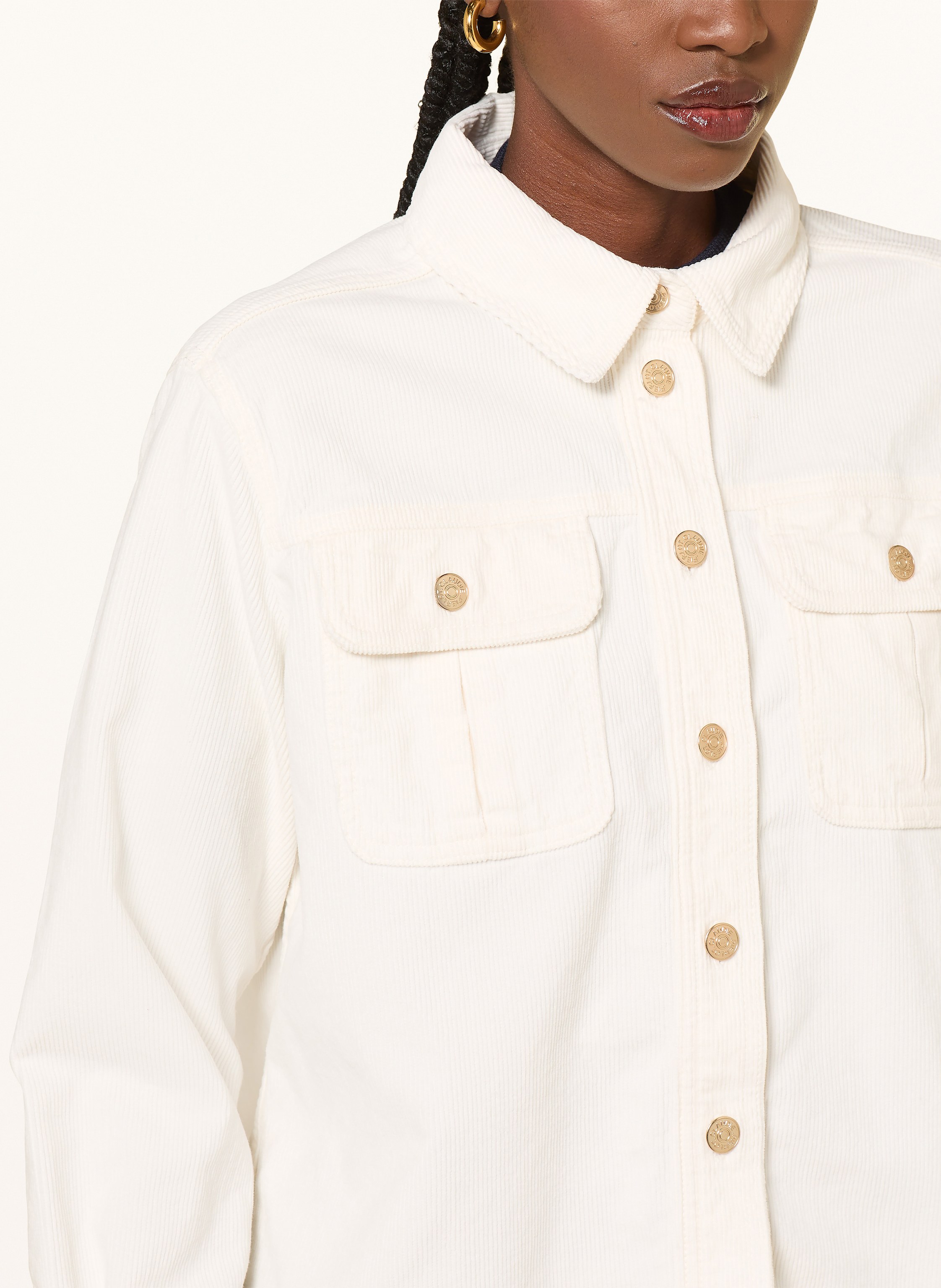 Thumbnail - Claudie Pierlot Cord-Overjacket weiss